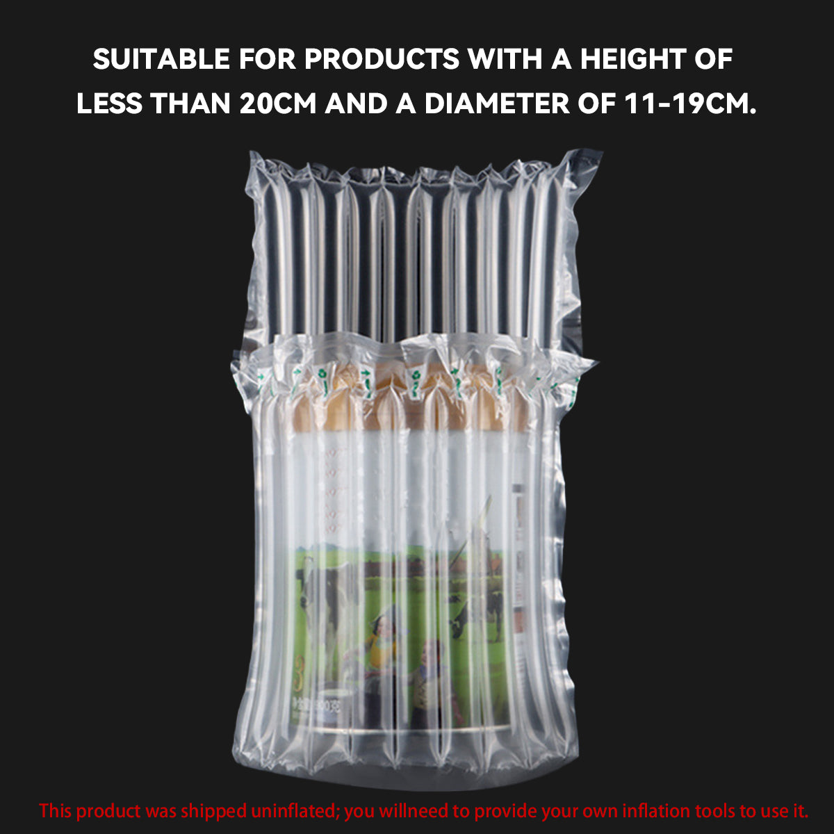 100pcs Air Column Bags for Milk Powder Cans
