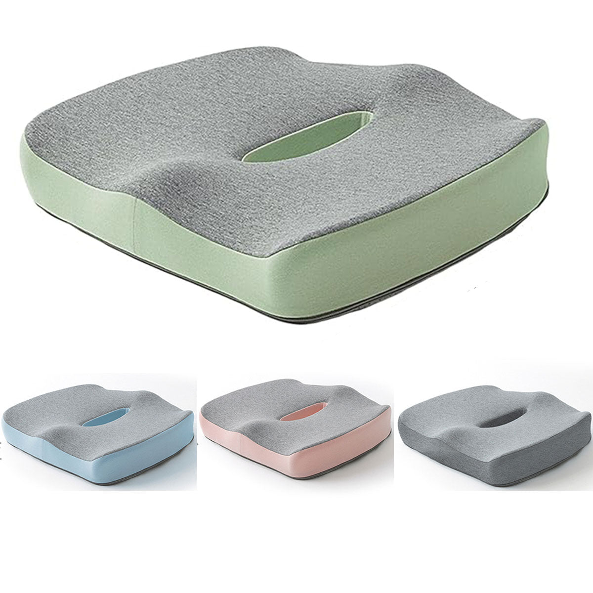 Orthopedic Coccyx Memory Foam Seat Cushion with Cover