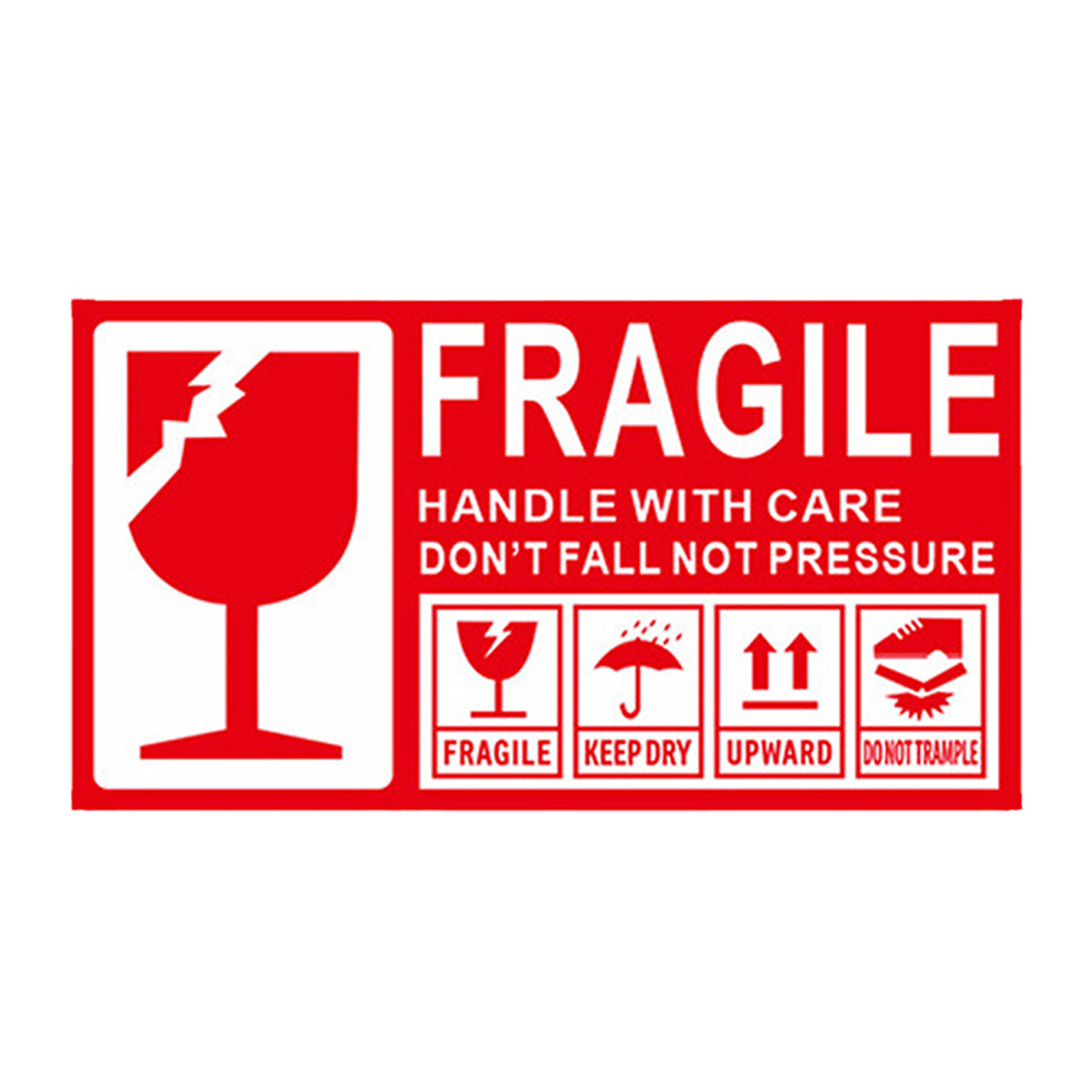 Fragile Warning Stickers Self Adhesive for Parcels