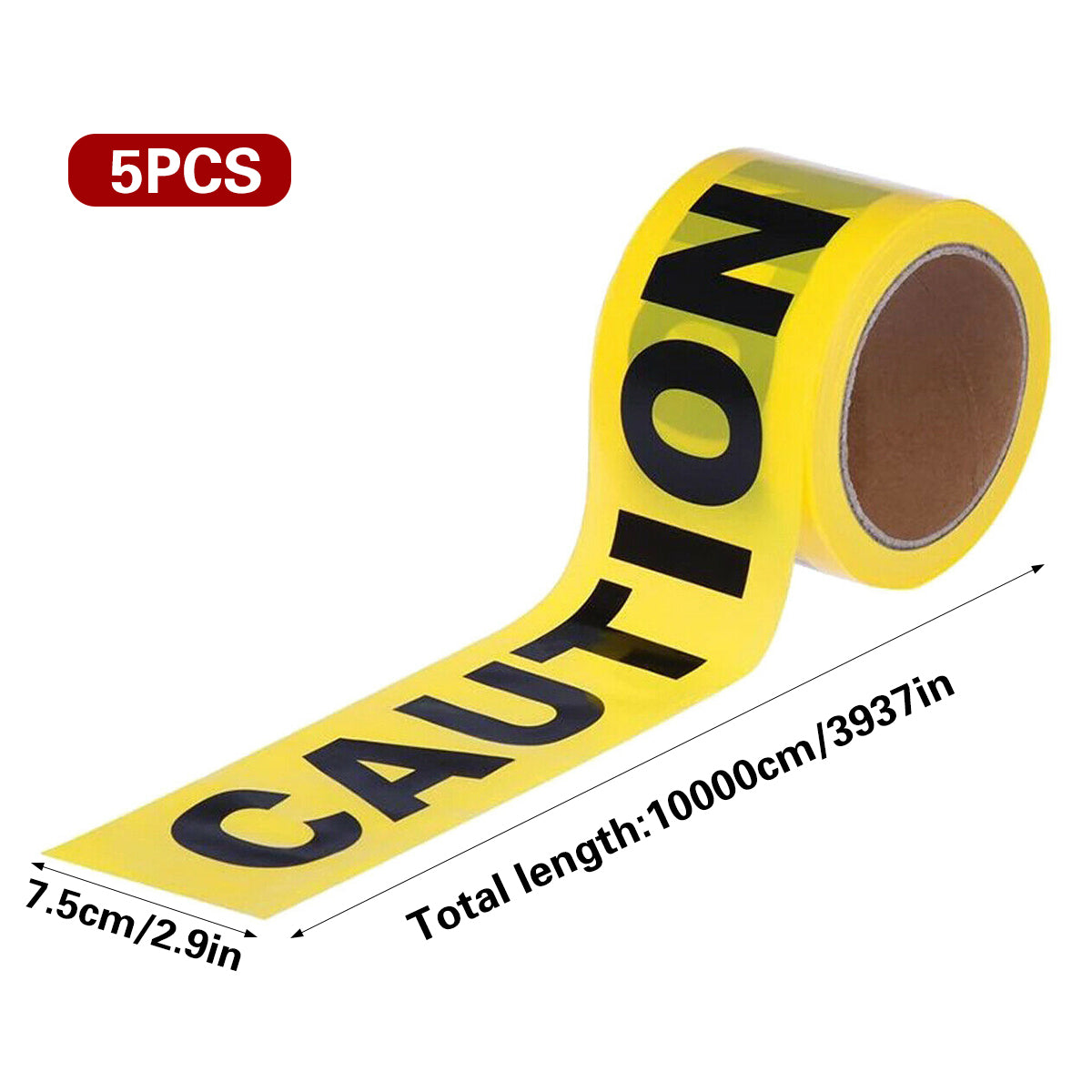 5pcs 100m Caution Warning Tape for Safety Barrier