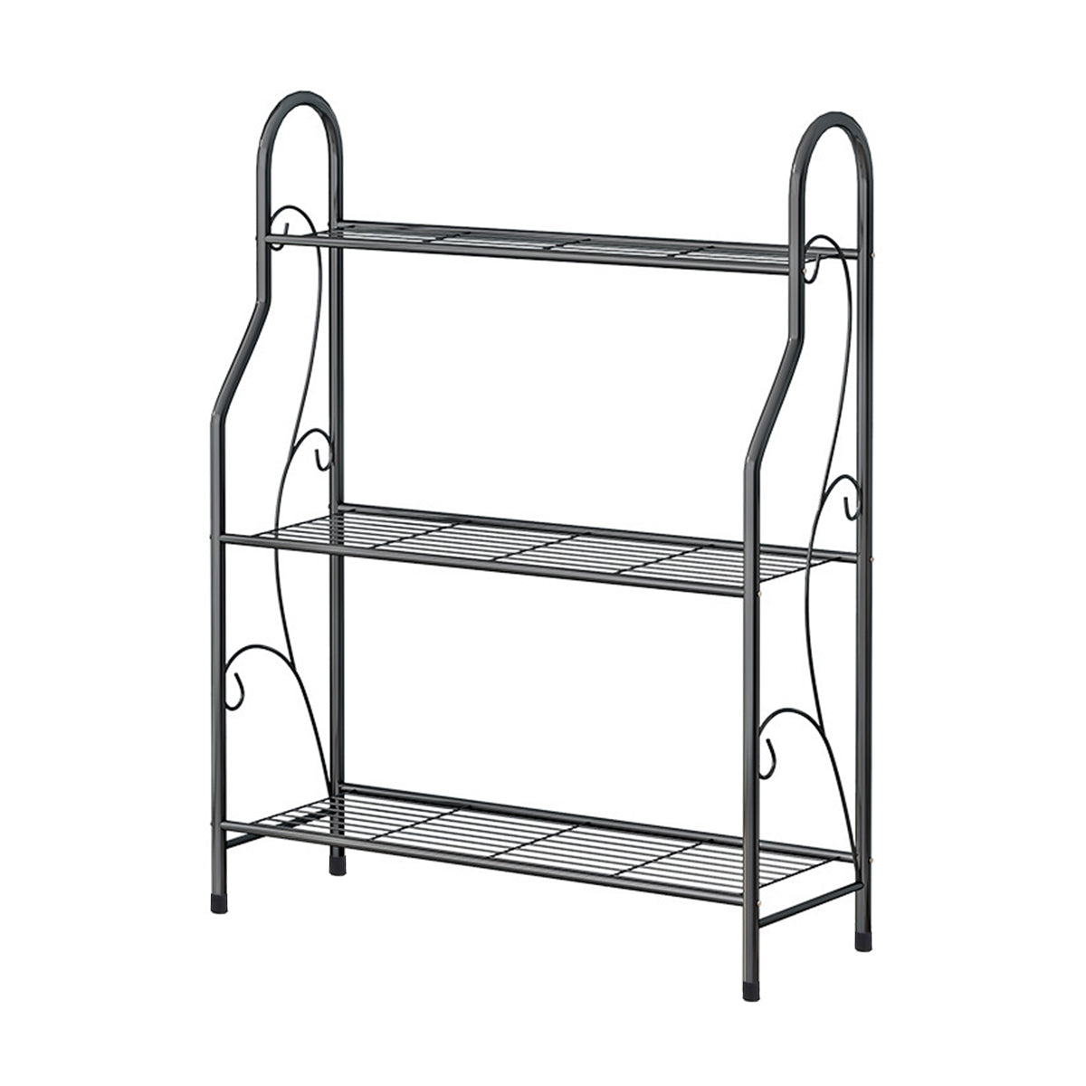 3-Tier Metal Flower Stand for Indoor and Outdoor