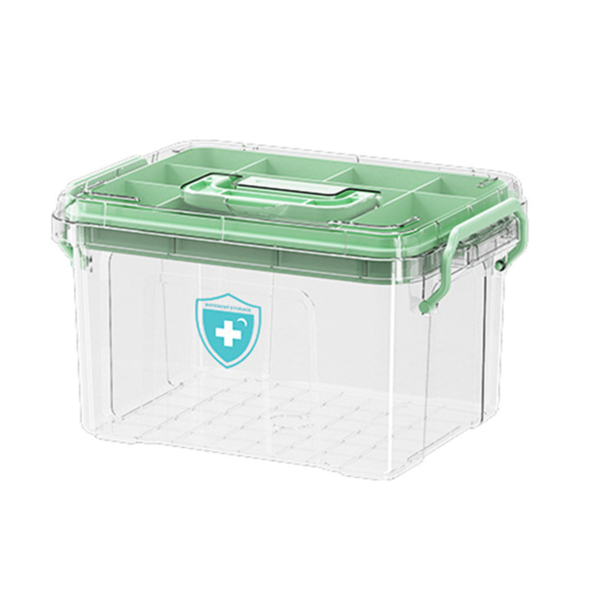 Transparent Medicine Cabinet with Dividers 2 Sizes