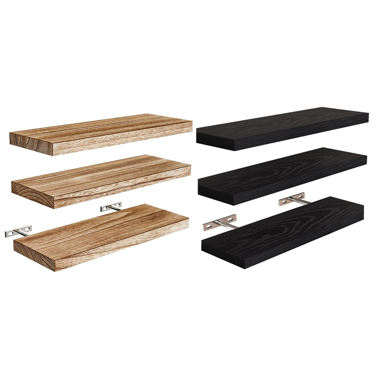 3pcs Wooden Wall Shelf Set for Home Decor