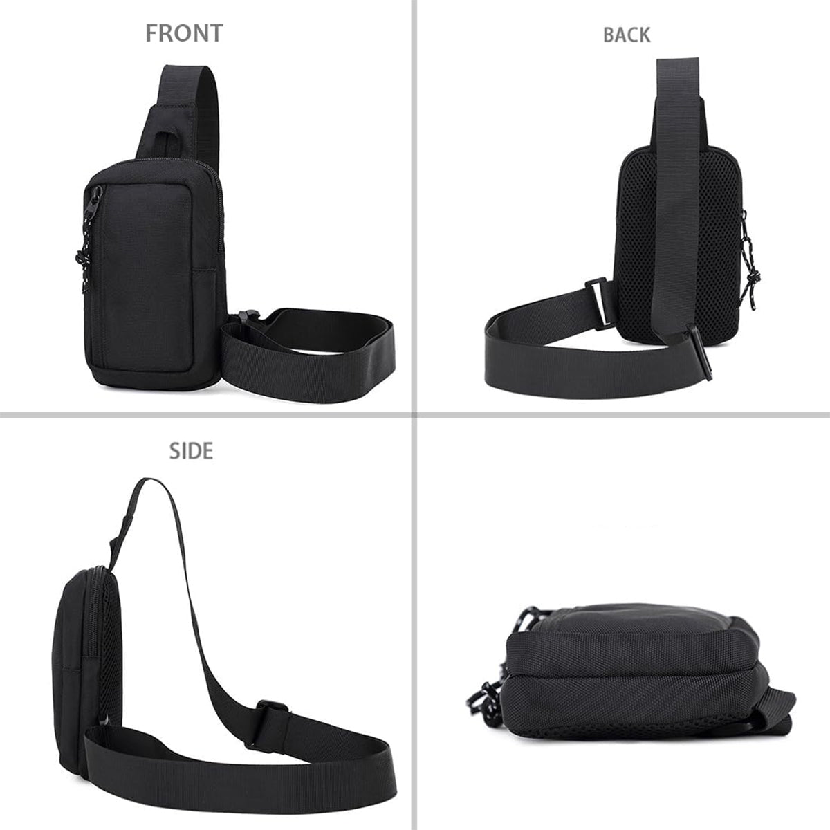 Mini Crossbody Chest Bag Oxford Fabric Daily Use