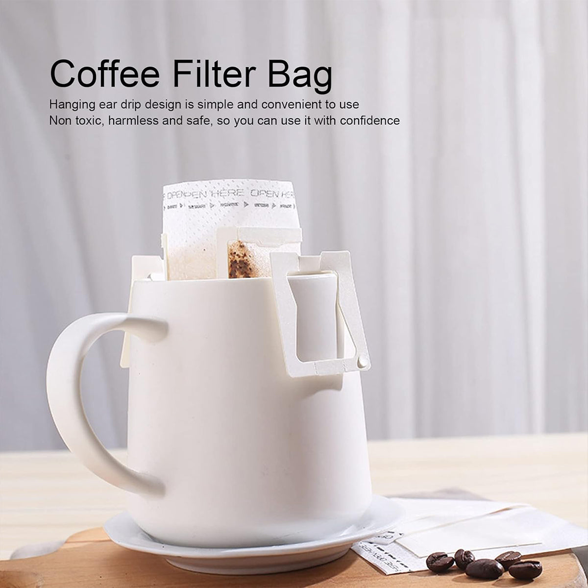 100pcs Hanging Ear Coffee Filter Drip Bags