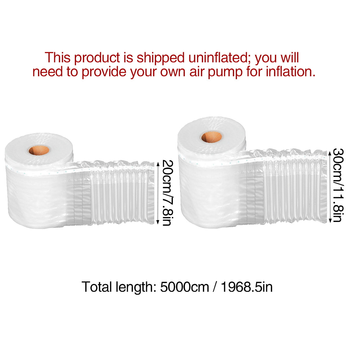 Thickened Bubble Column Cushion Packing Roll