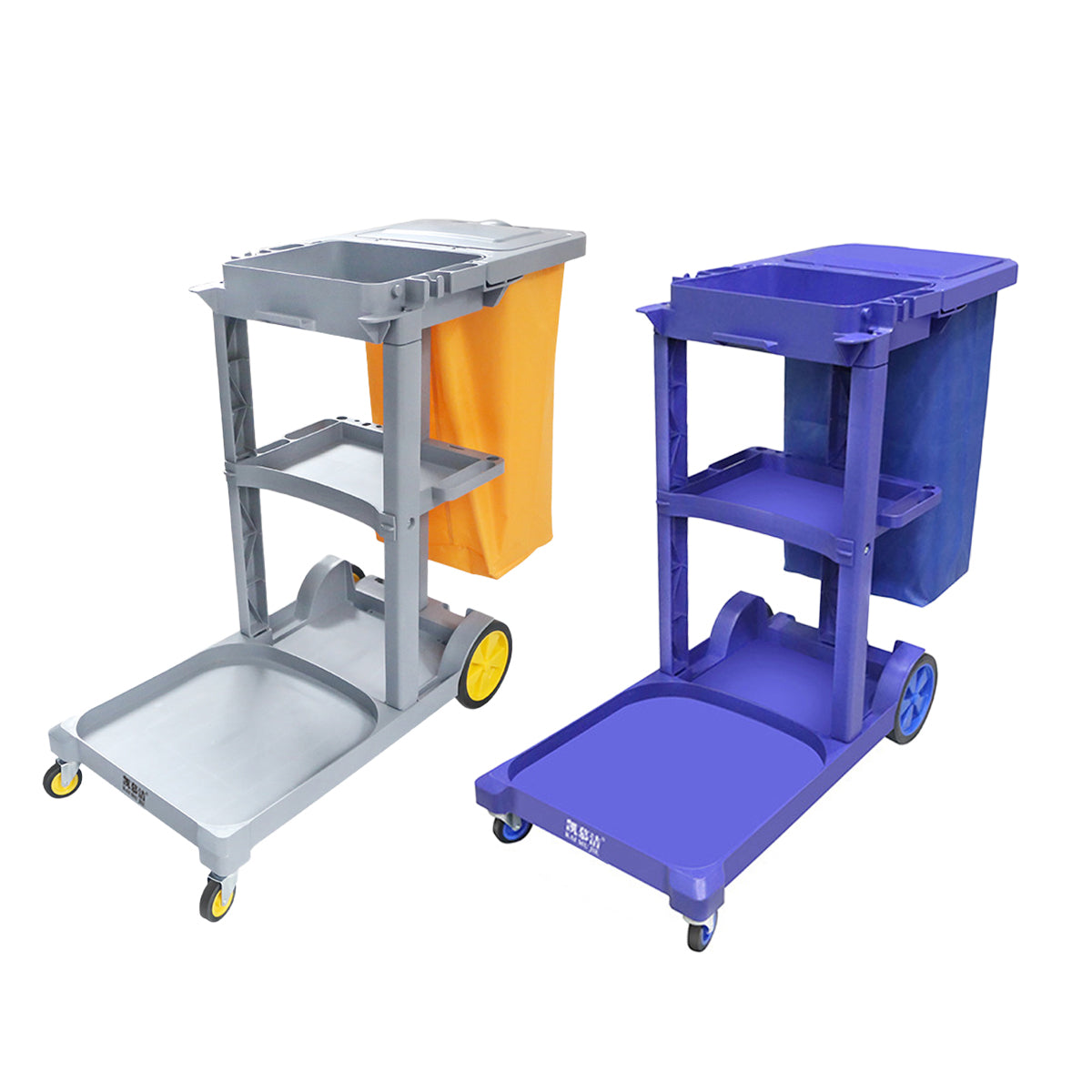 Multi-Function Hand-Push Cleaning Trolley Cart