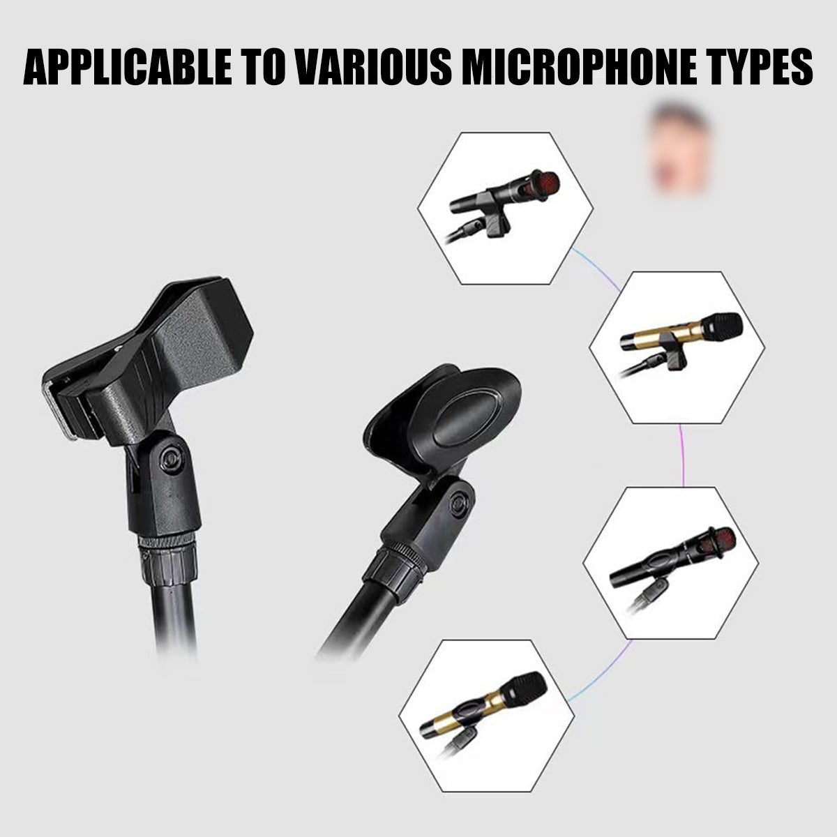 Foldable Microphone Tripod Stand with Boom Arm