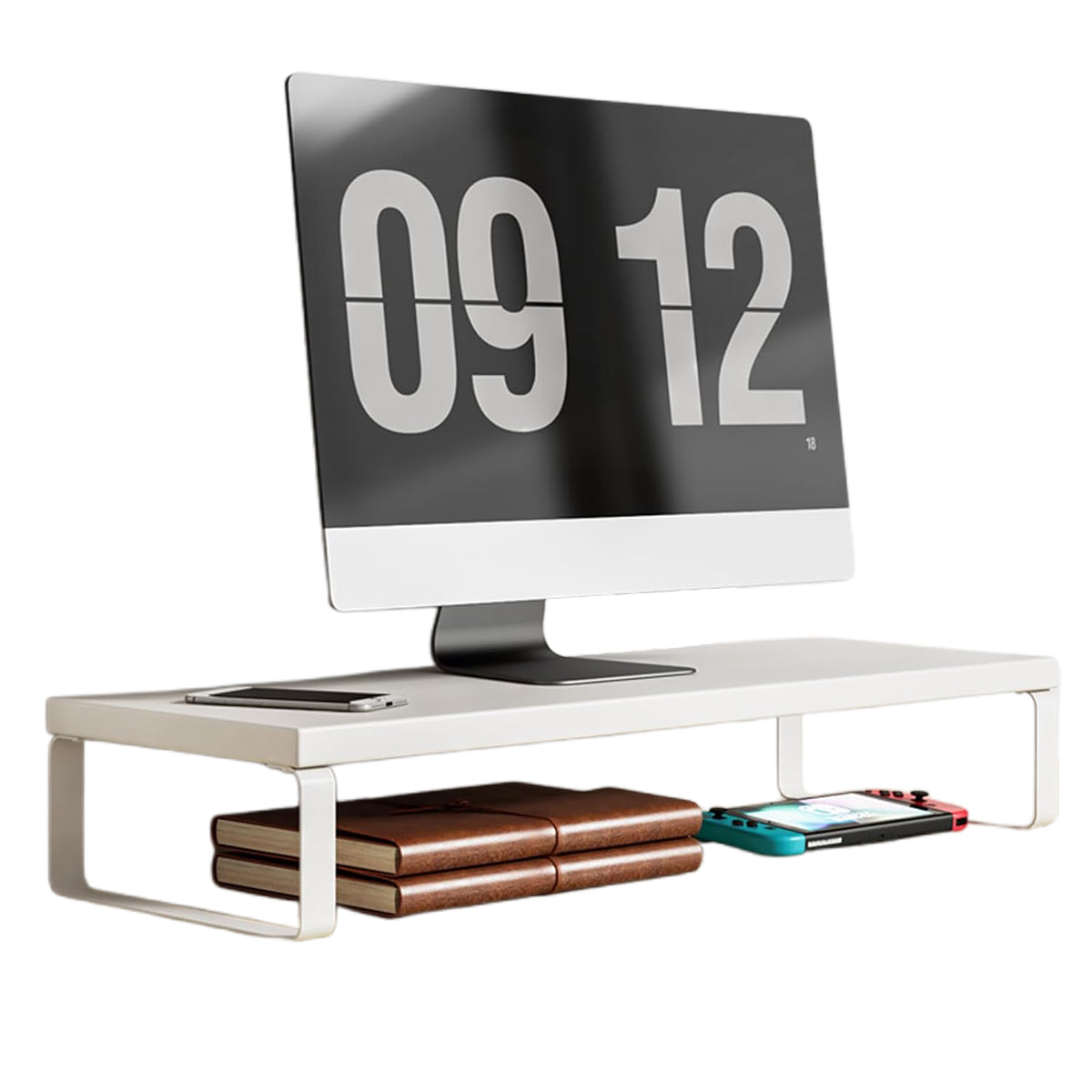 Monitor Stand Riser with Under-Shelf Storage