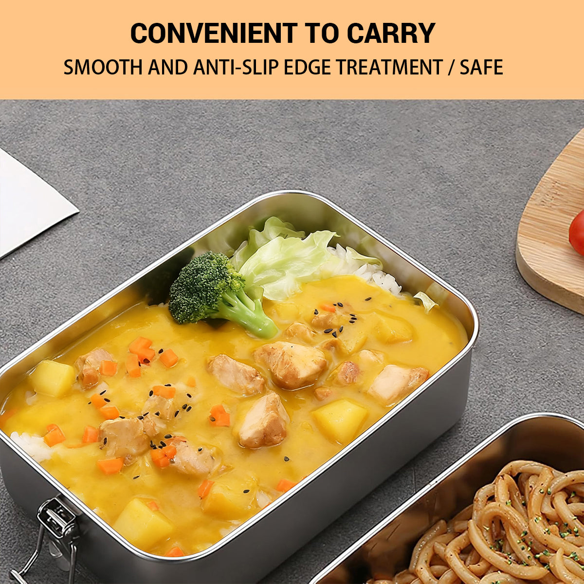 304 Stainless Steel Lunch Box Leakproof Storage
