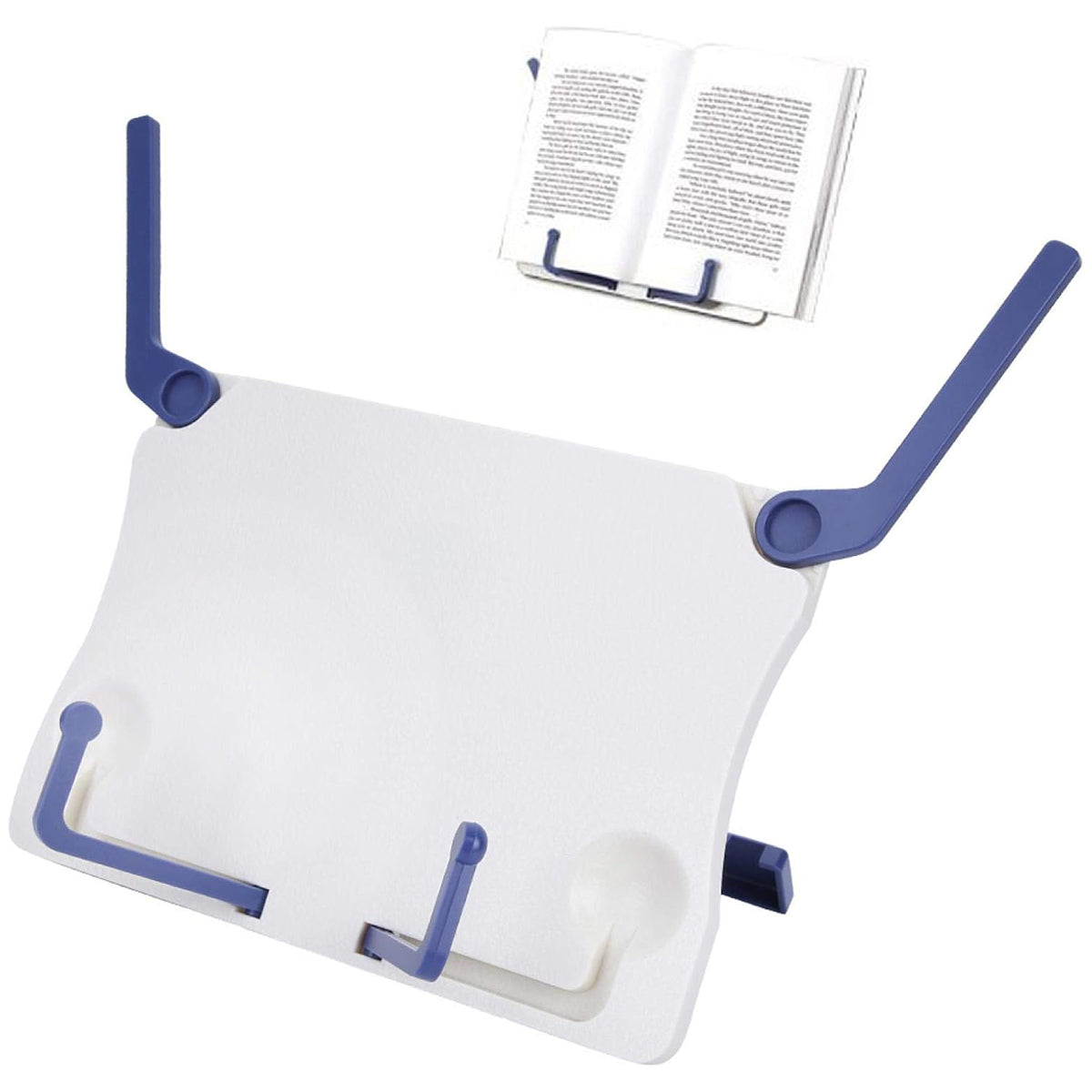 Portable Adjustable Plastic Bookshelf with Anti-Slip Base