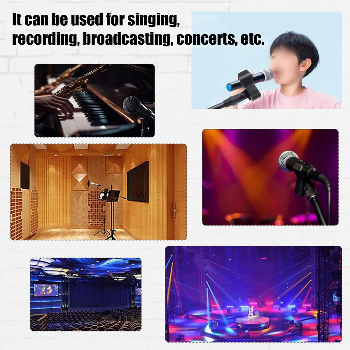 Foldable Microphone Tripod Stand with Boom Arm
