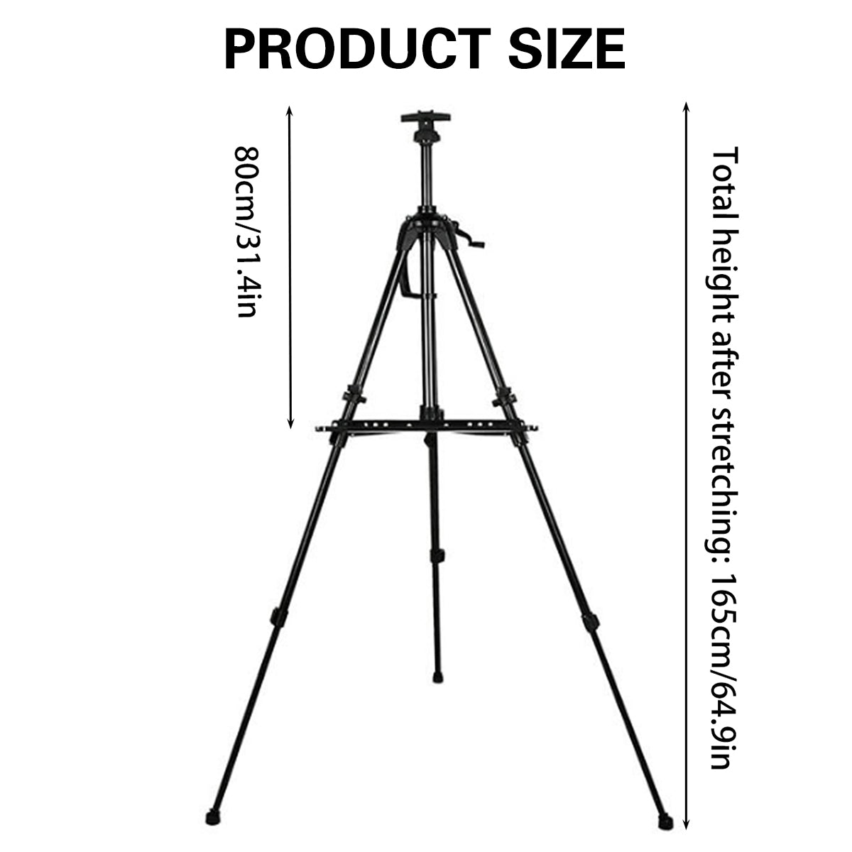 Portable Metal Artist Easel Adjustable Tripod Display Stand