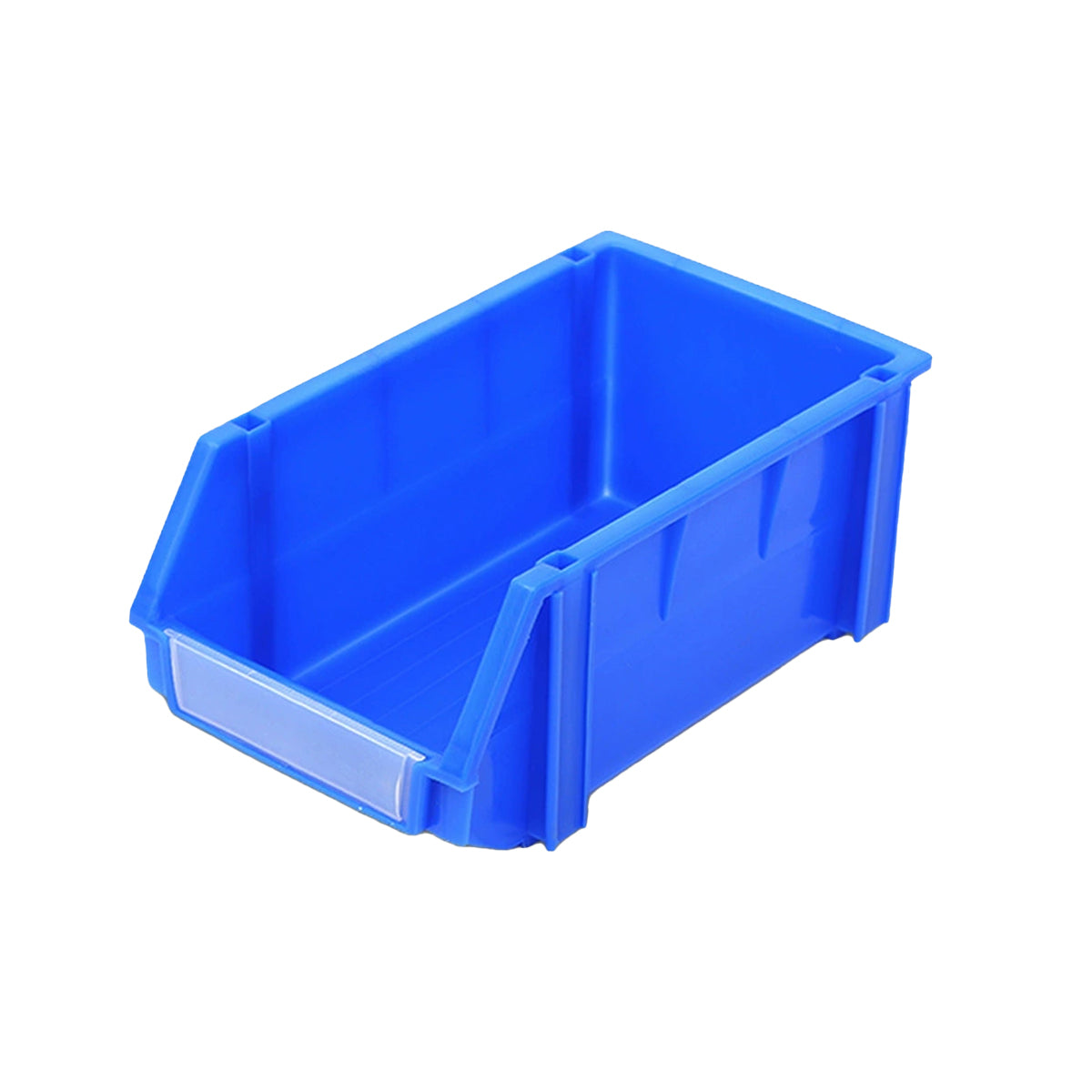 2pcs Slanted PE Storage Box with Label Clip