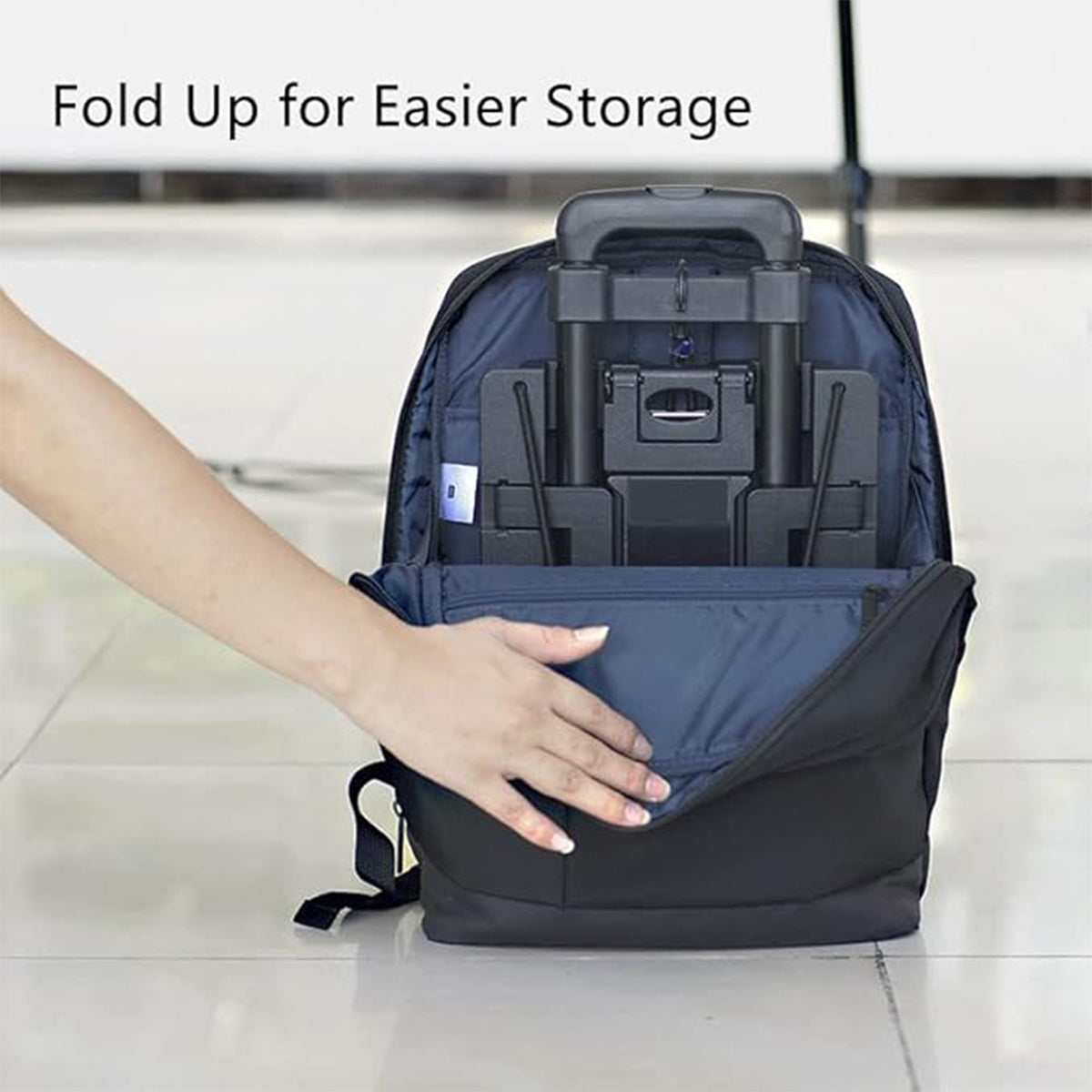 Foldable Shopping Trolley with Telescopic Handle