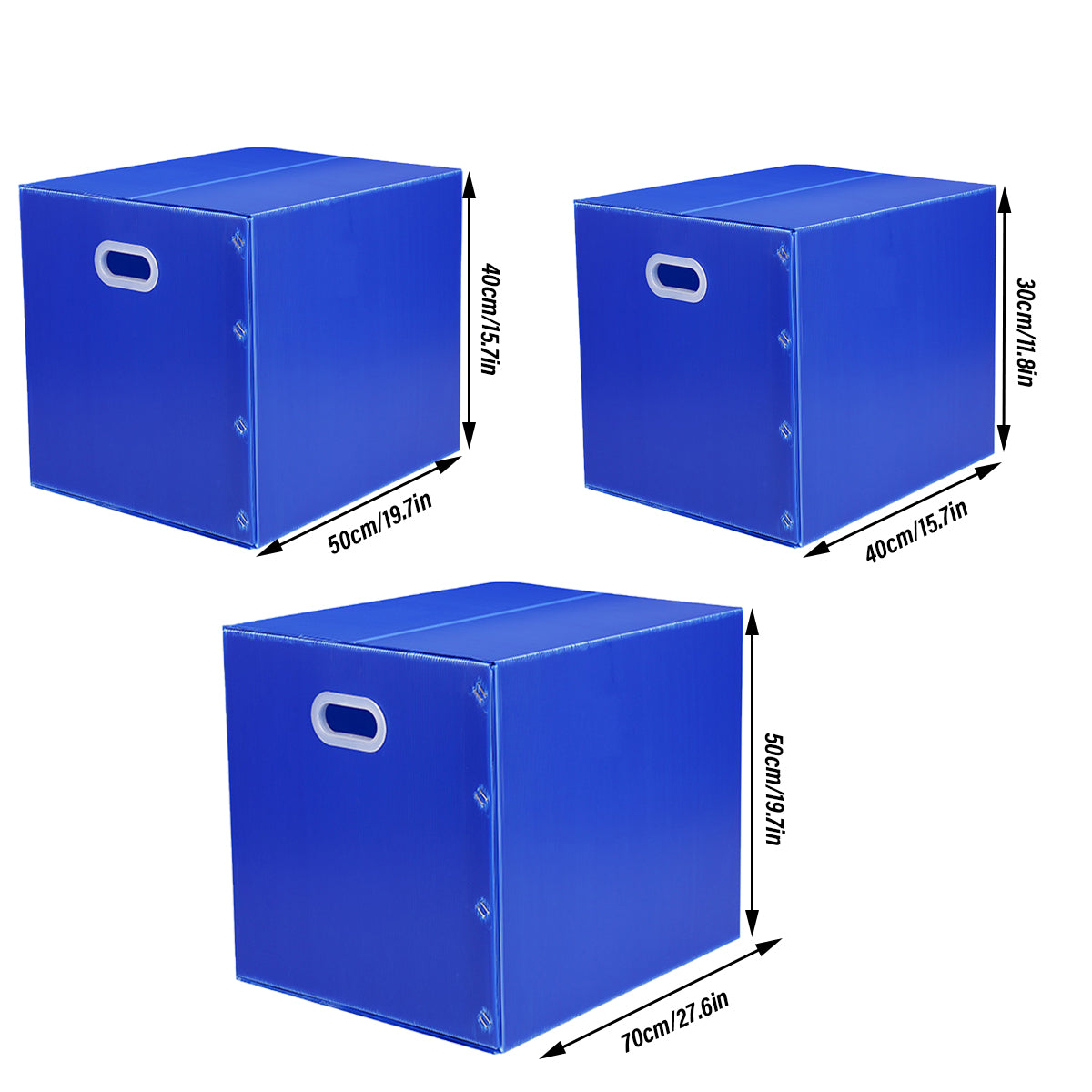 Foldable Waterproof Plastic Storage Box for Moving