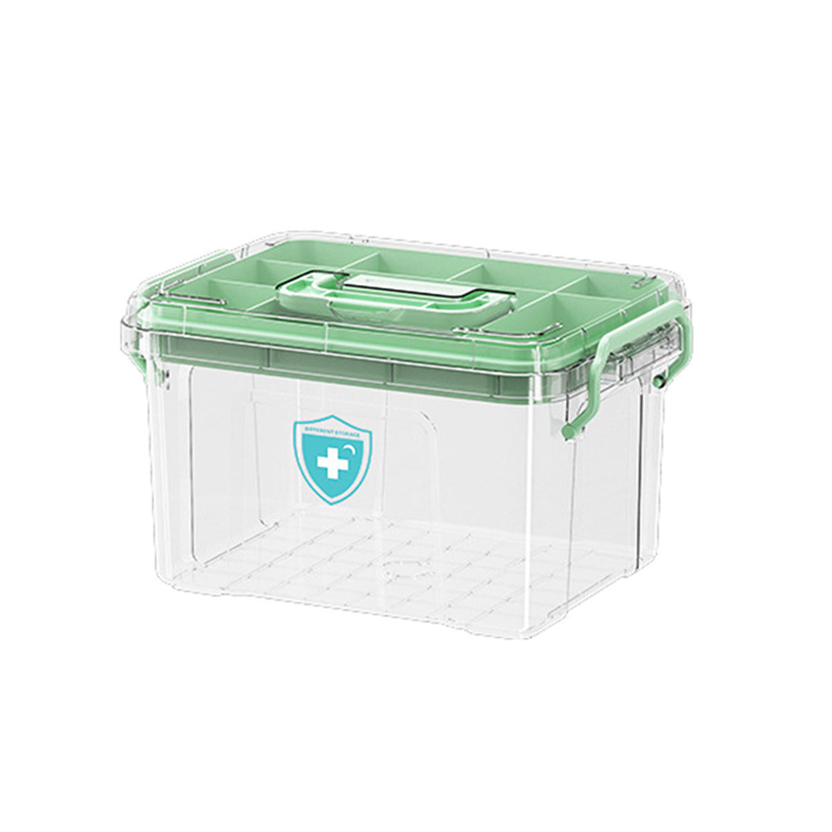 Transparent Medicine Cabinet with Dividers 2 Sizes