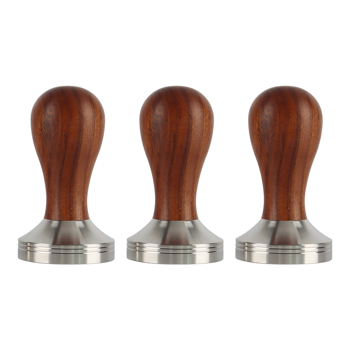 Coffee Tamper Wood Handle 304 Steel 51-58mm
