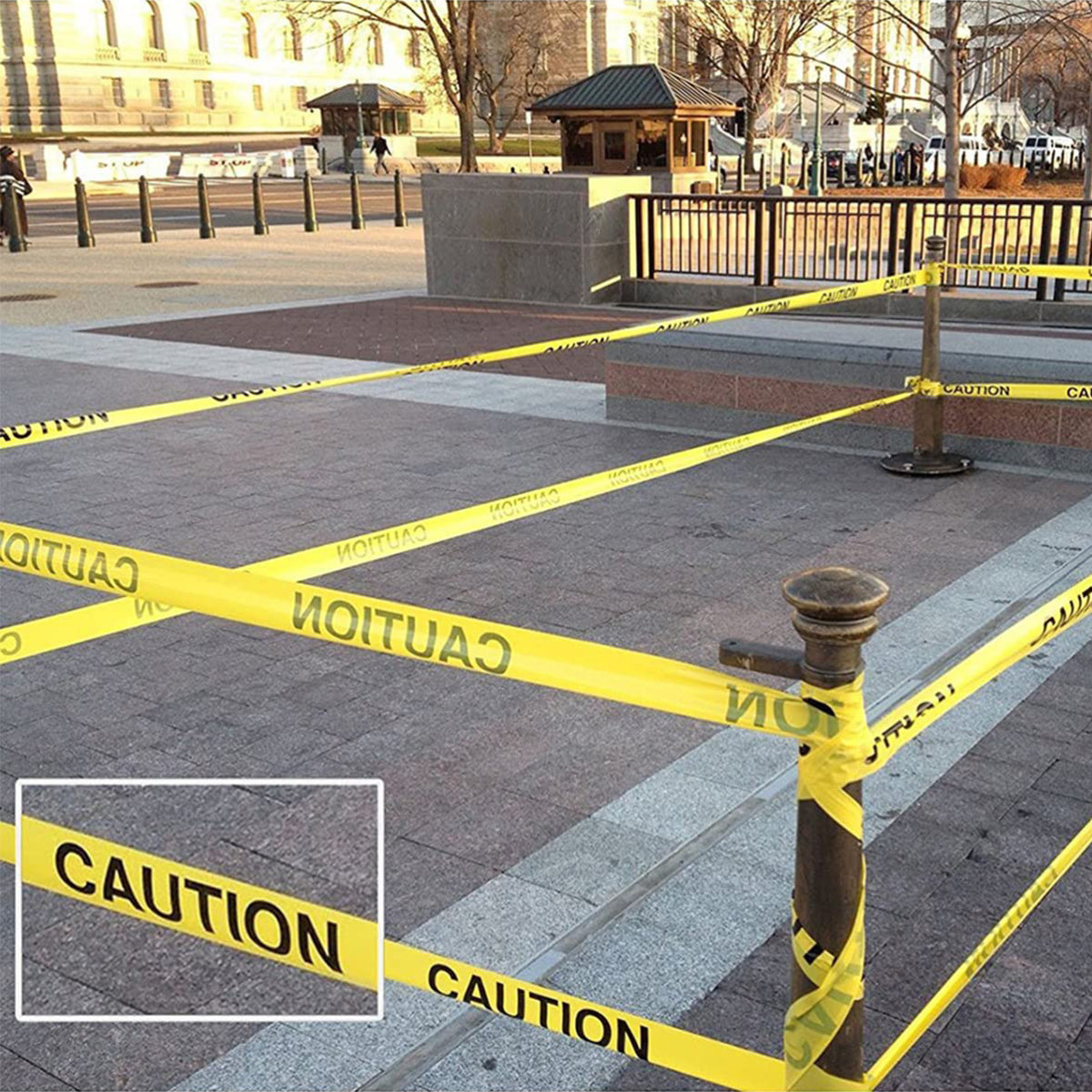 5pcs 100m Caution Warning Tape for Safety Barrier