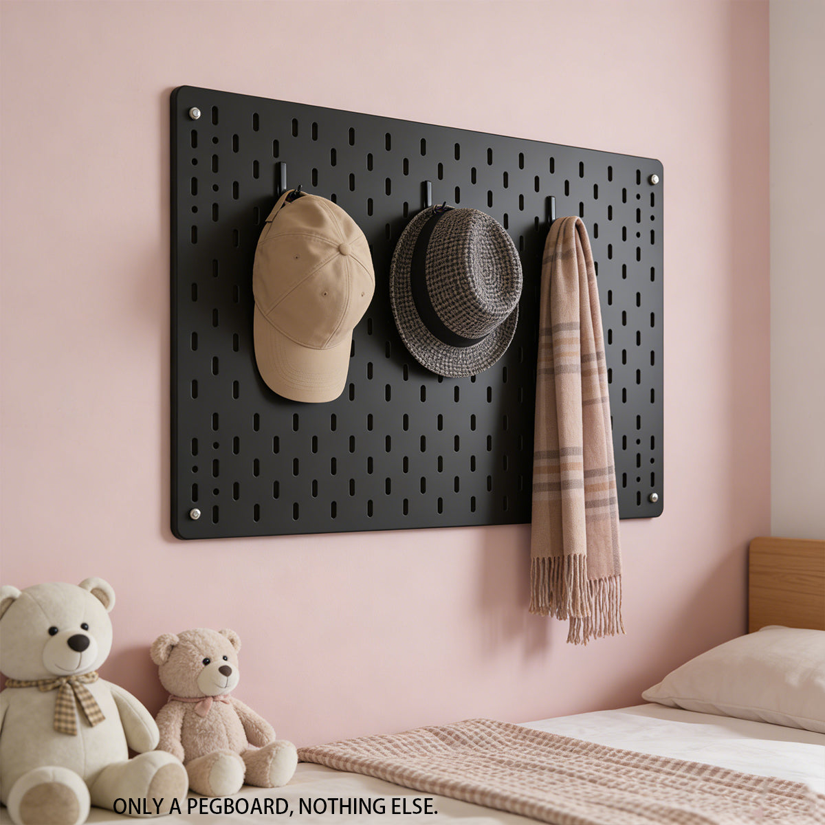 Acrylic Pegboard Wall Shelf for Home and Office