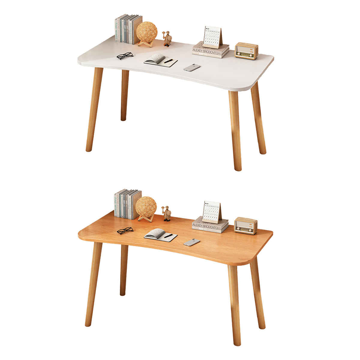 Rectangular Office Desk for Home Study Computer
