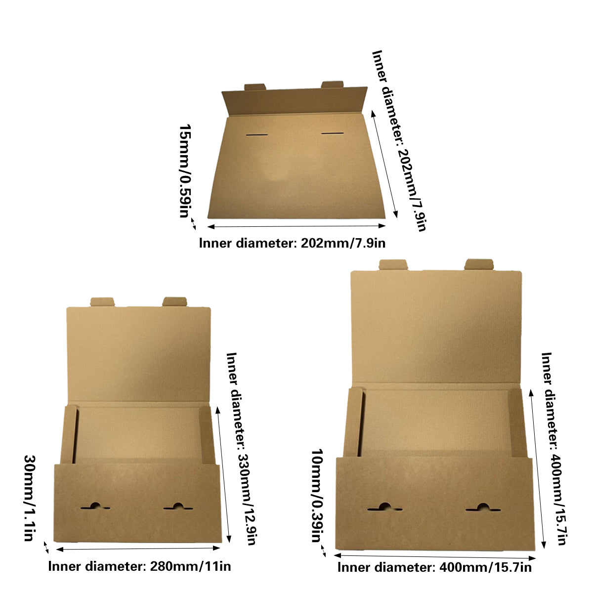 20 Pcs Kraft Paper Gift Boxes Small Cardboard Packaging