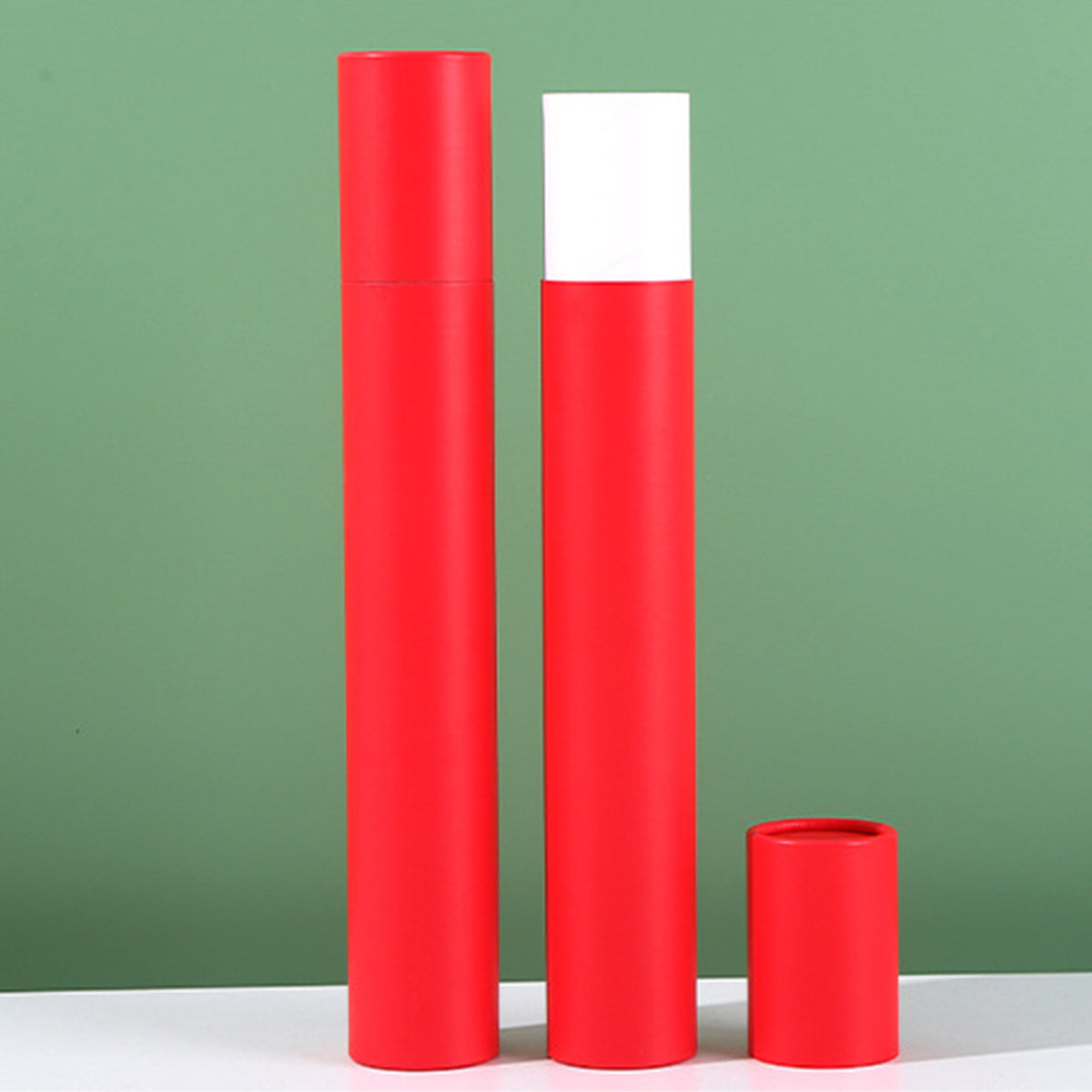 10pcs Red Gift Wrap Paper Tubes for Crafts
