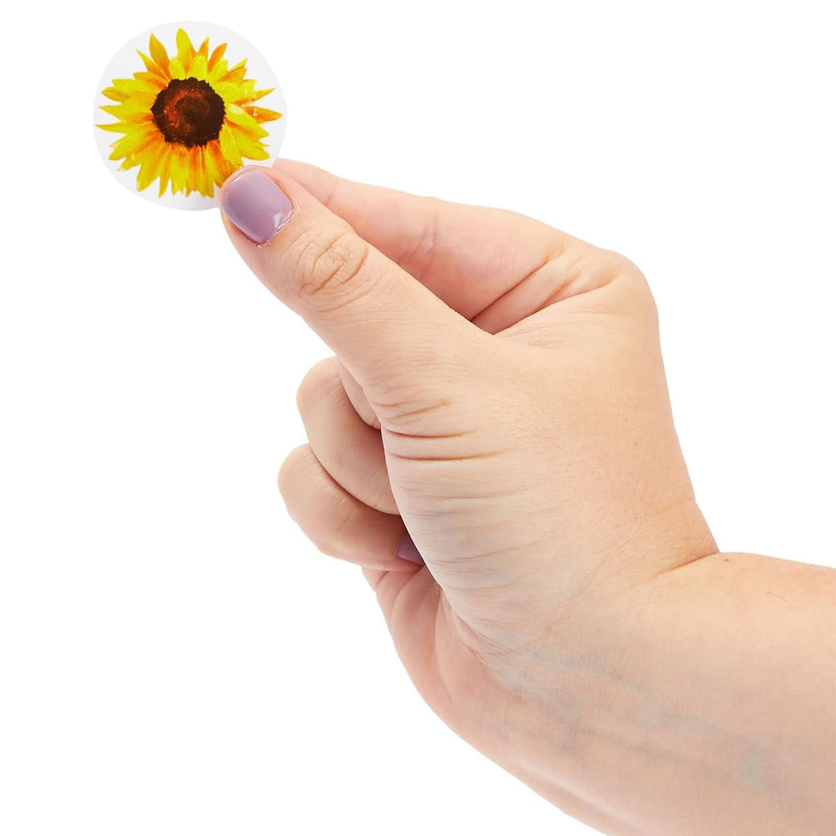 2 Rolls Sunflower Decorative Stickers Self-Adhesive Labels