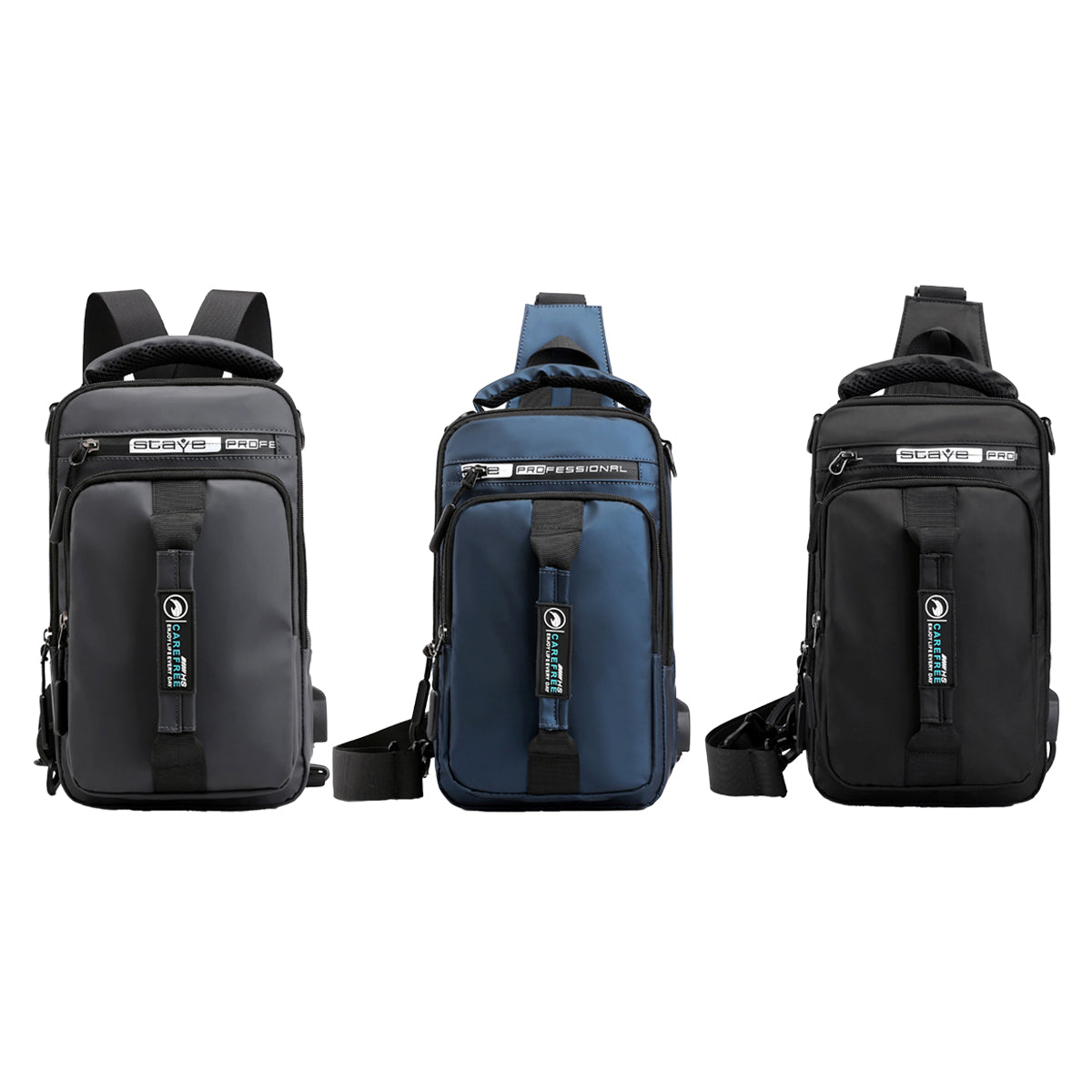Multi-Function Shoulder Bag with USB Charging Port