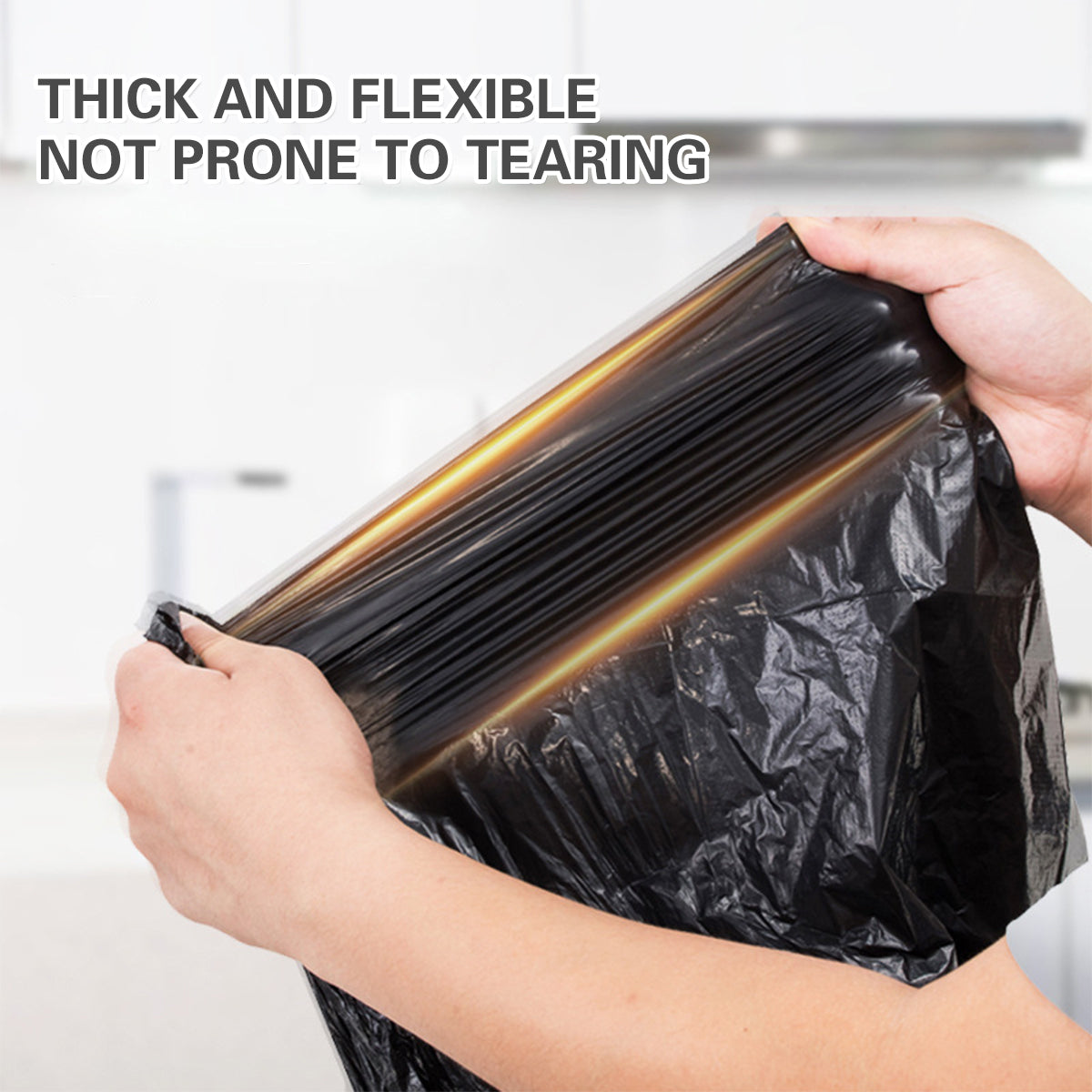 50pcs Heavy Duty Large Trash Bags 140x120cm Black
