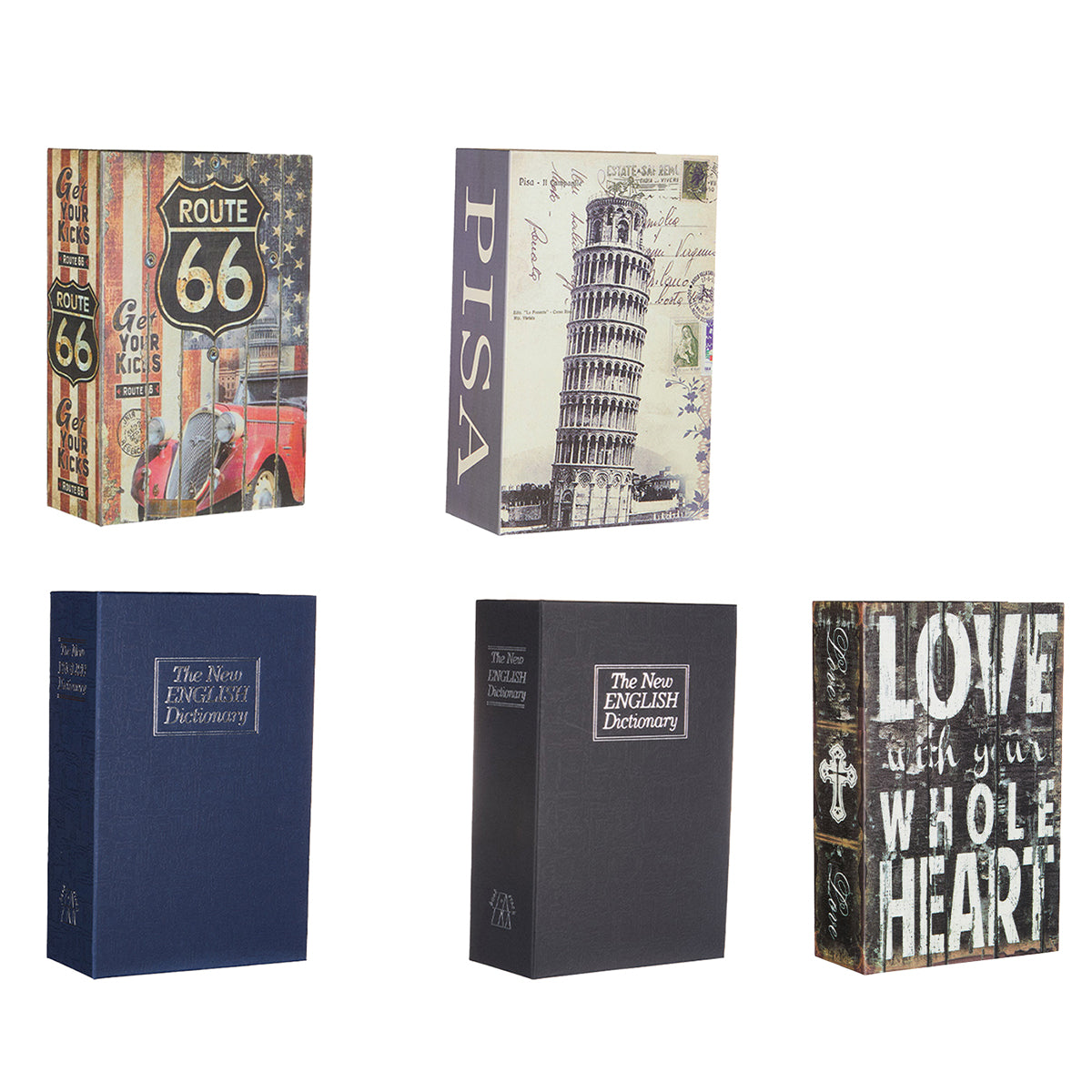 Hidden Book Safe Anti-theft Lock Box for Home