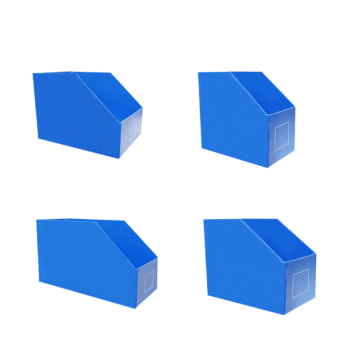 5pcs Stackable Shelf Storage Boxes with Label
