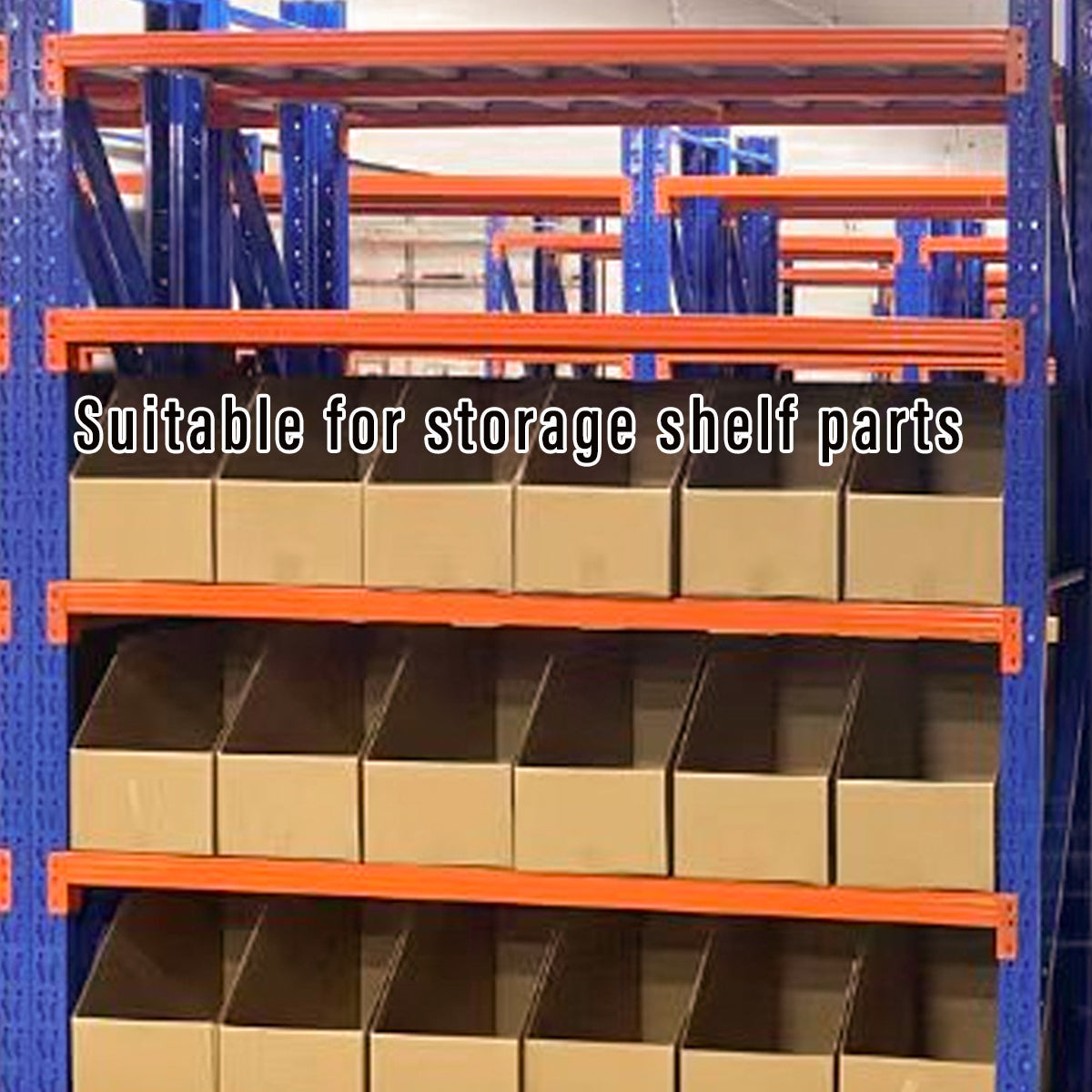 10 Pcs Slanted Cardboard Storage Boxes Shelf Sorting