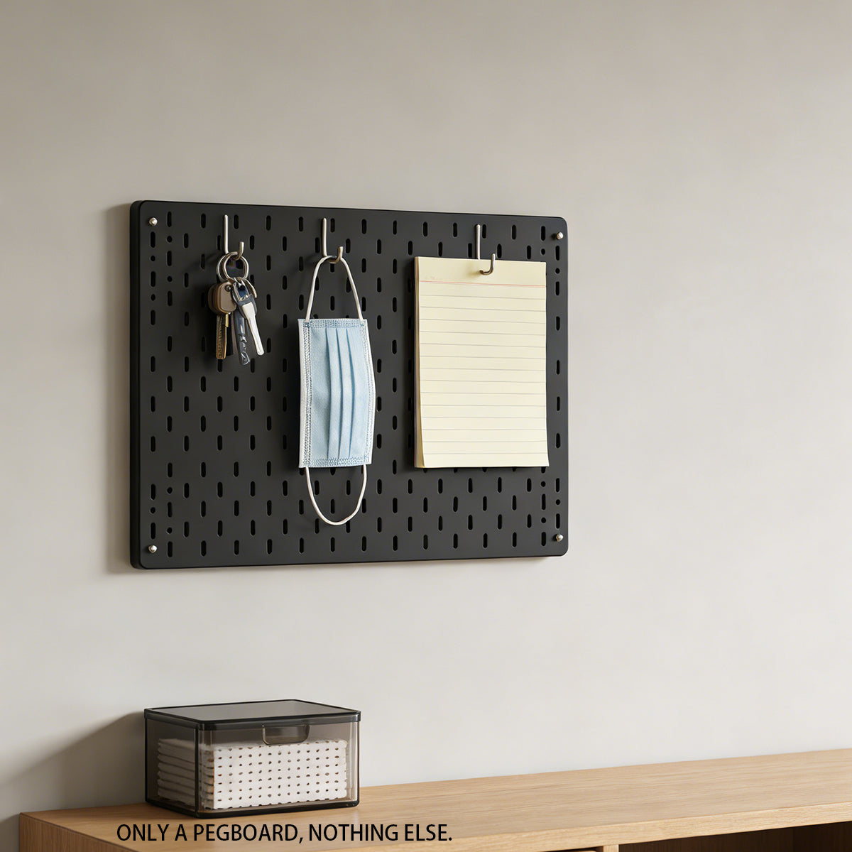 Acrylic Pegboard Wall Shelf for Home and Office