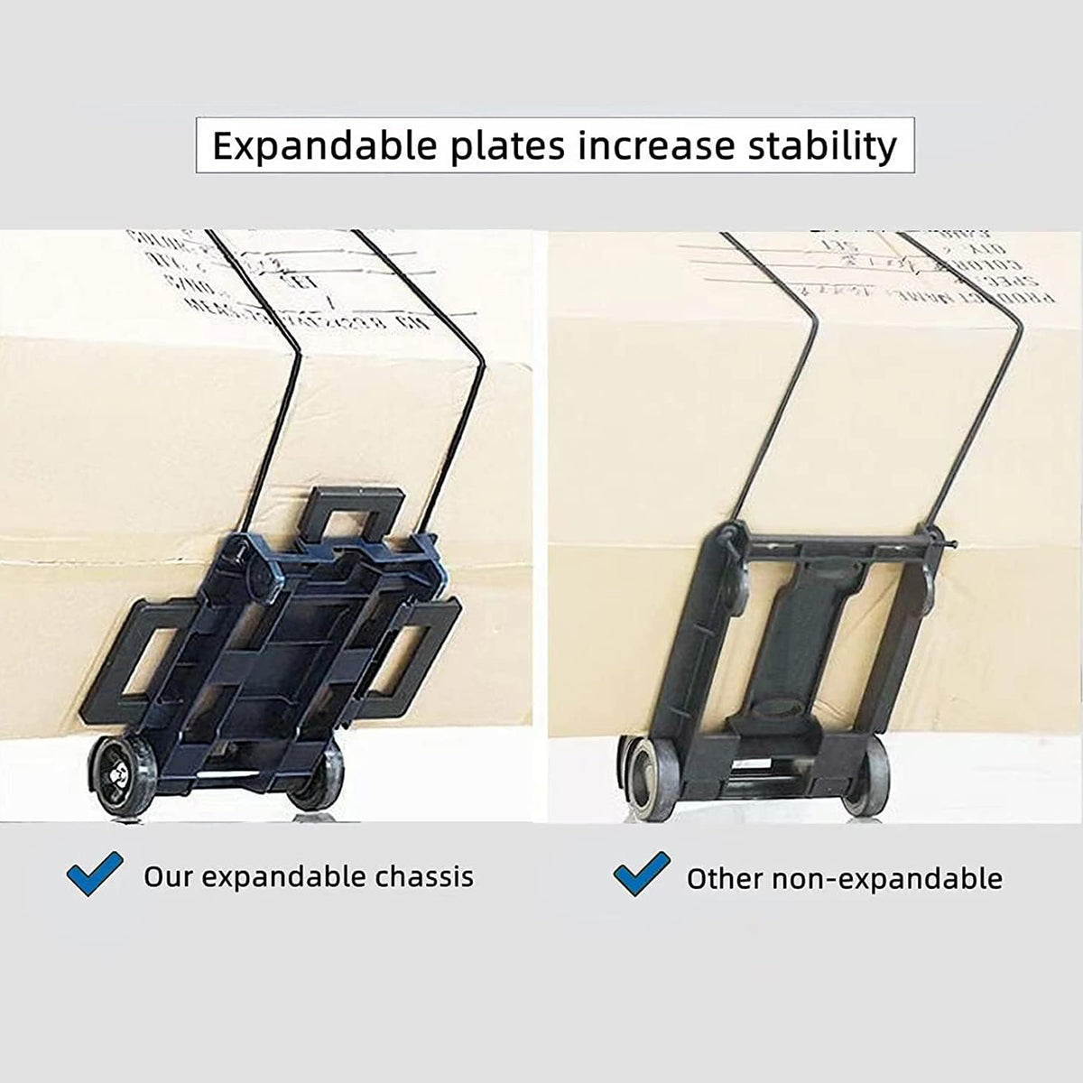 Foldable Shopping Trolley with Telescopic Handle