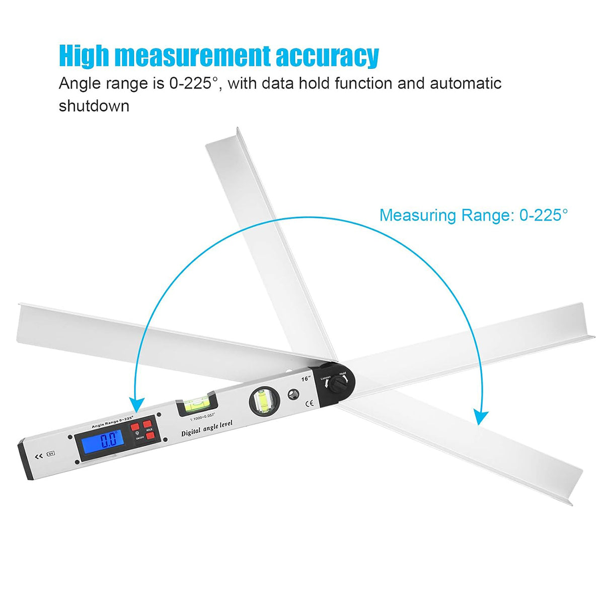 Aluminum Alloy Digital Angle Ruler Level Precision Tool