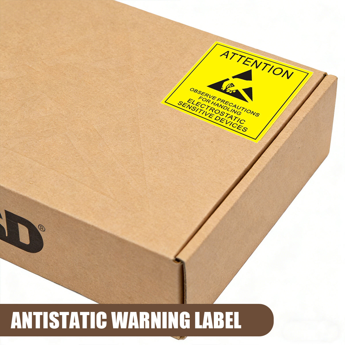 Anti-Static Warning Sticker Labels for Electronics