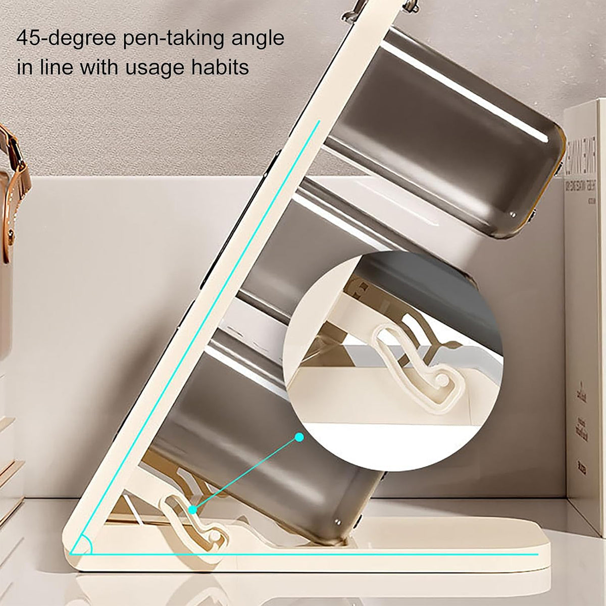 2 Pcs Large Capacity Desk Organiser Slanted Pen Holder PET ABS