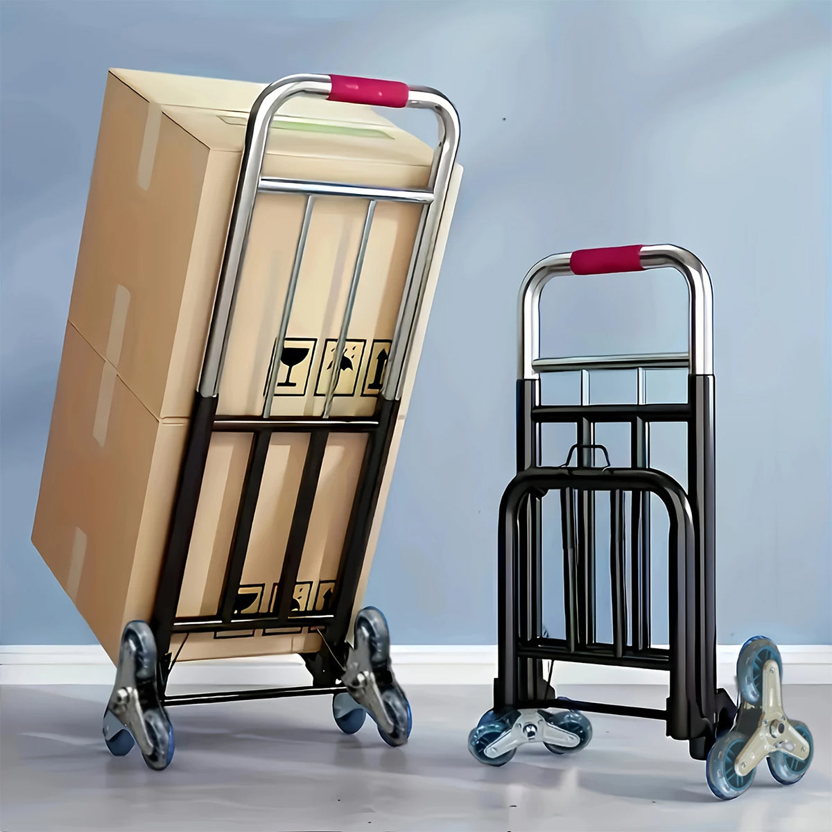 Portable Folding Transport Hand Truck Lightweight Heavy Duty