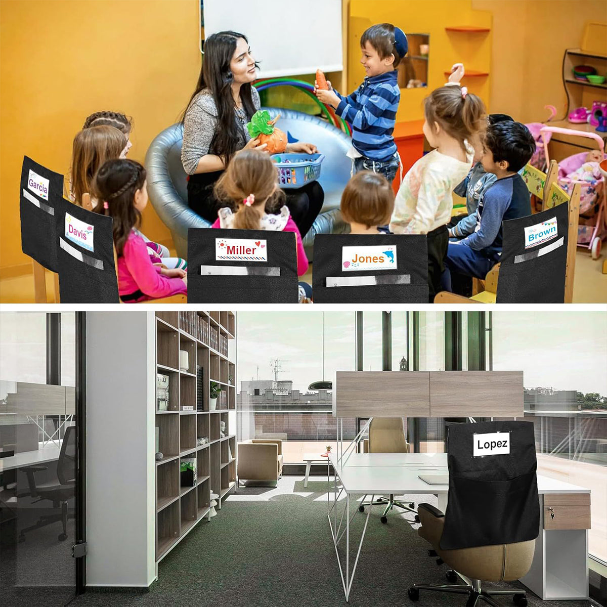 6 Pcs Chair Back Hanging Bags for Classroom