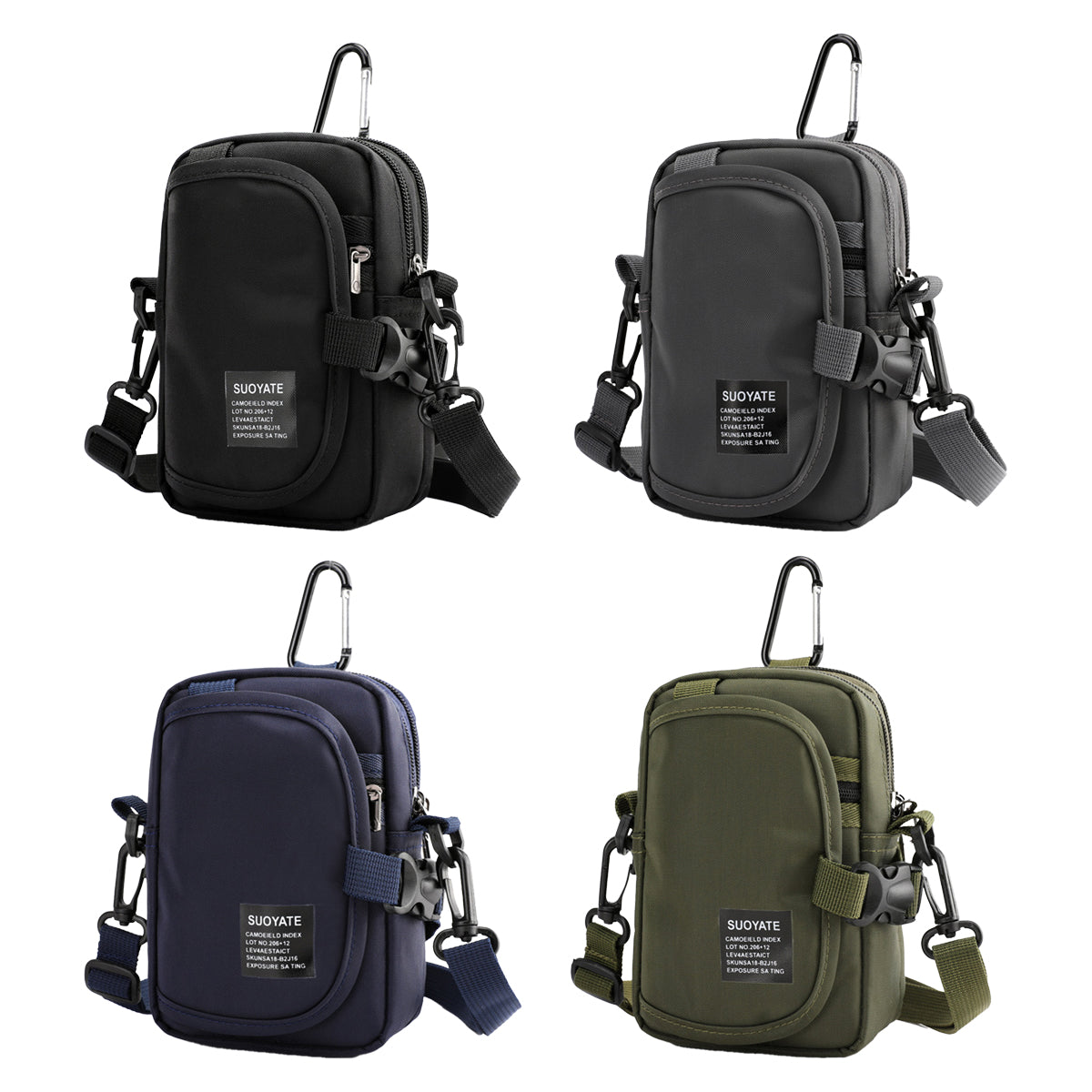 Water-Resistant Crossbody Bag with Multiple Styles