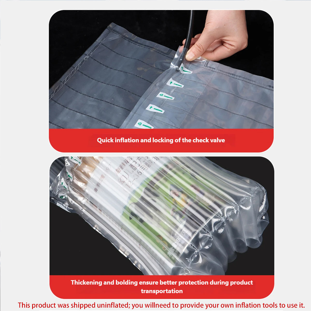 100pcs Air Column Bags for Milk Powder Cans