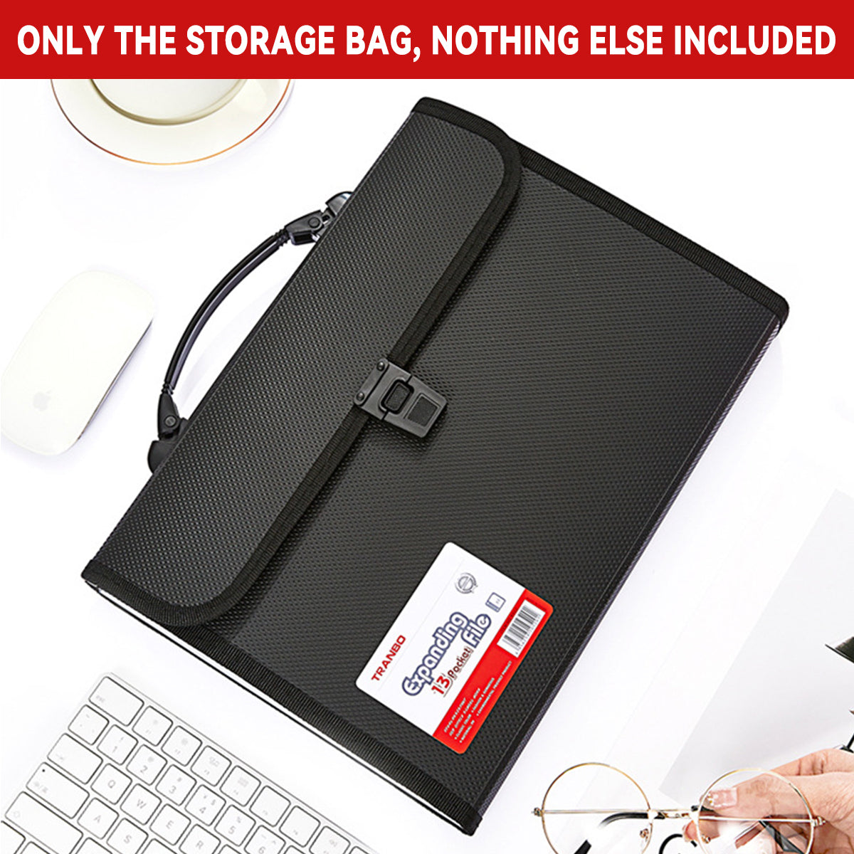13 Layer File Bag Organizer Portable Handheld Document Case