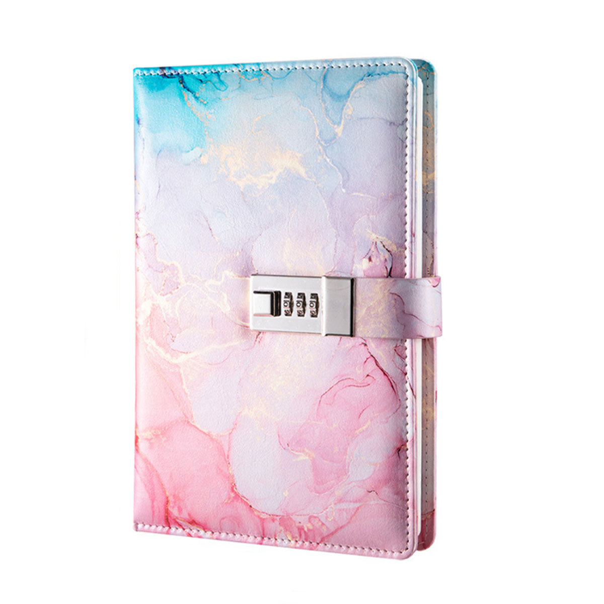 Lockable Password Notebook PU Cover for Planning