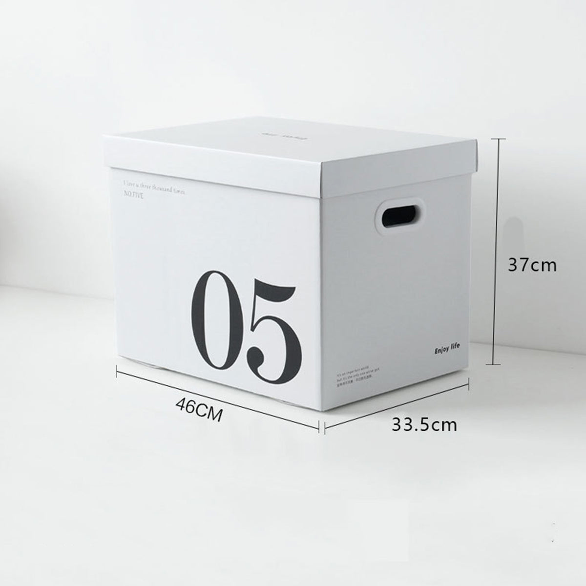 2 Pcs Paper Storage Box with Handles for Home