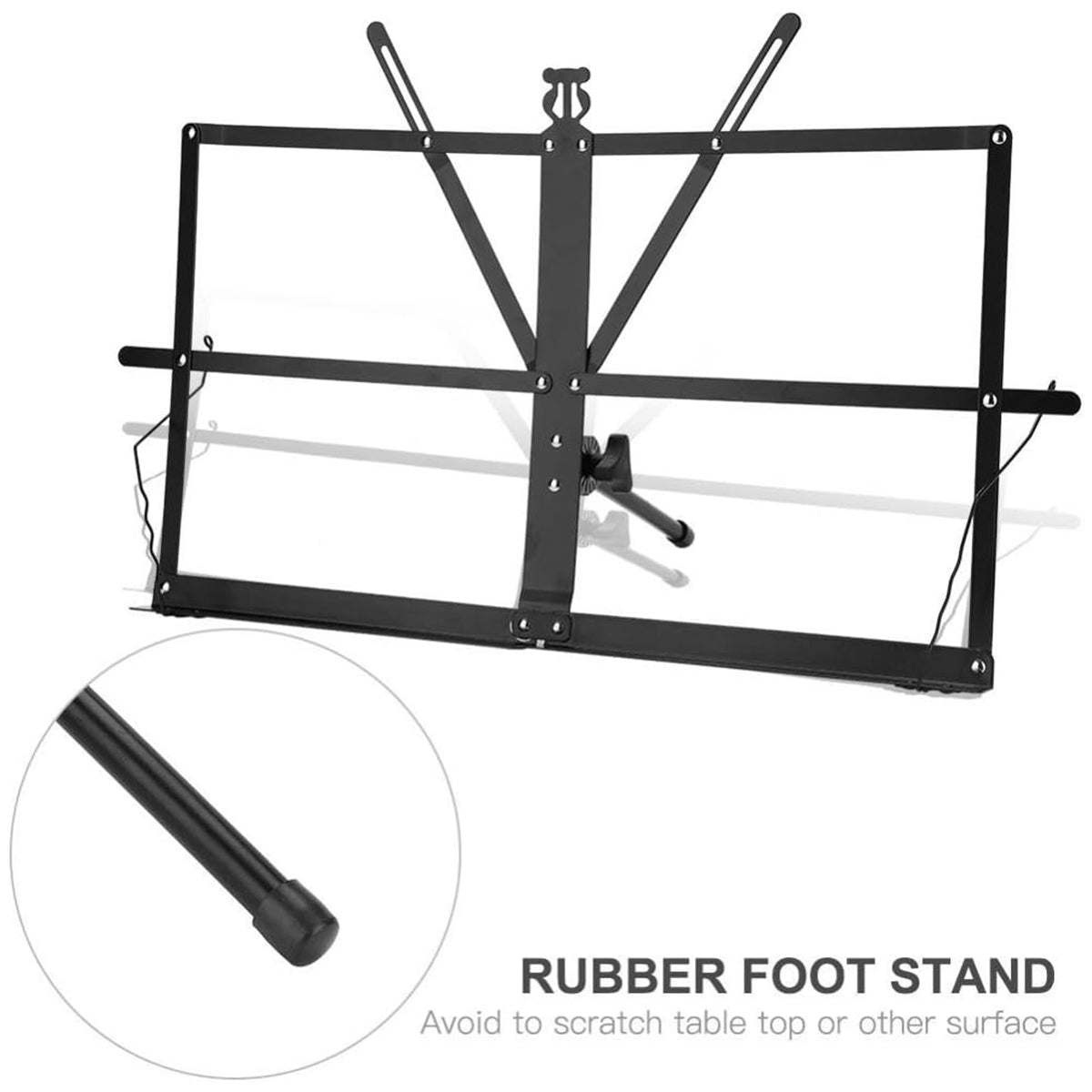 Portable Folding Music Stand Iron Book Holder