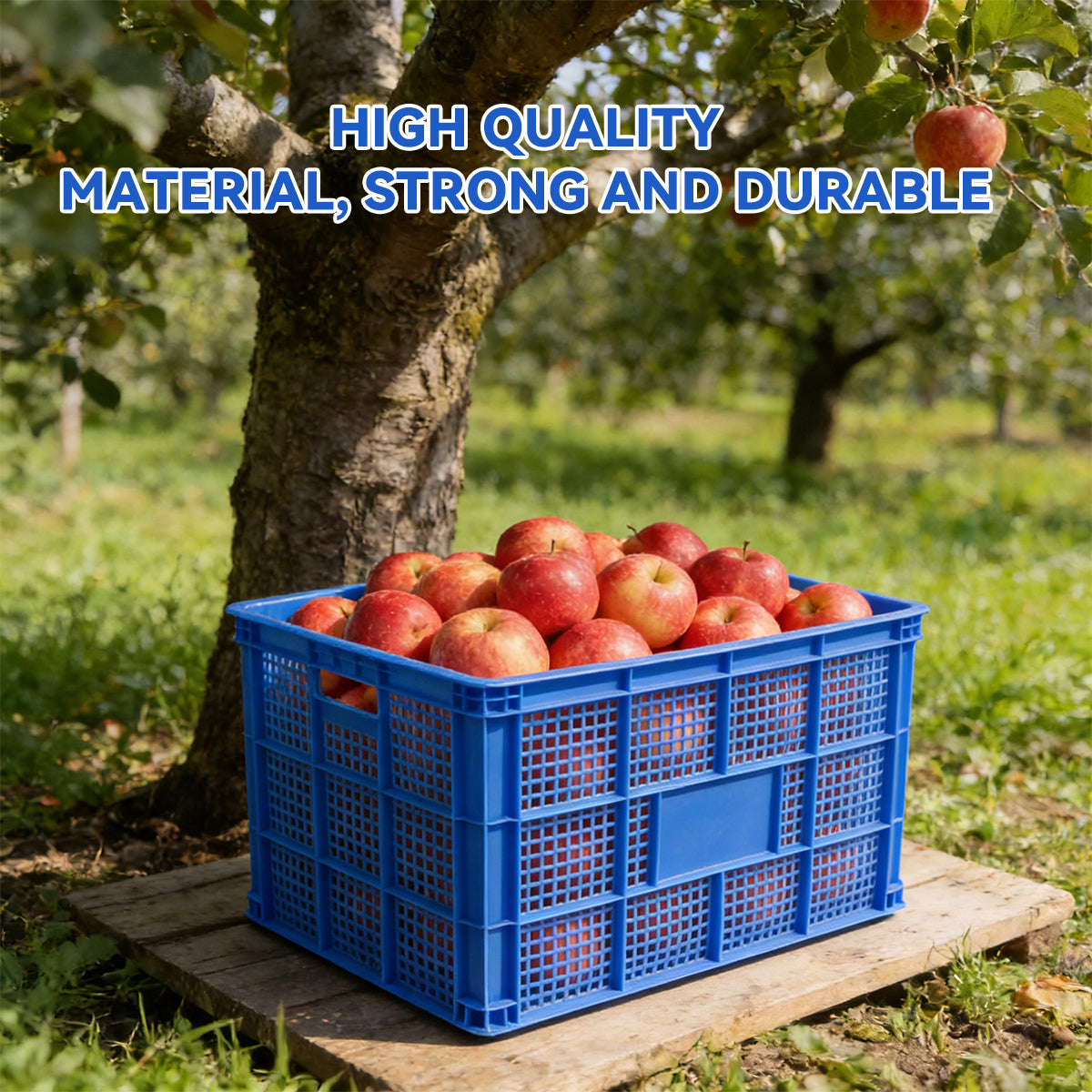2pcs Heavy Duty PE Plastic Storage Baskets