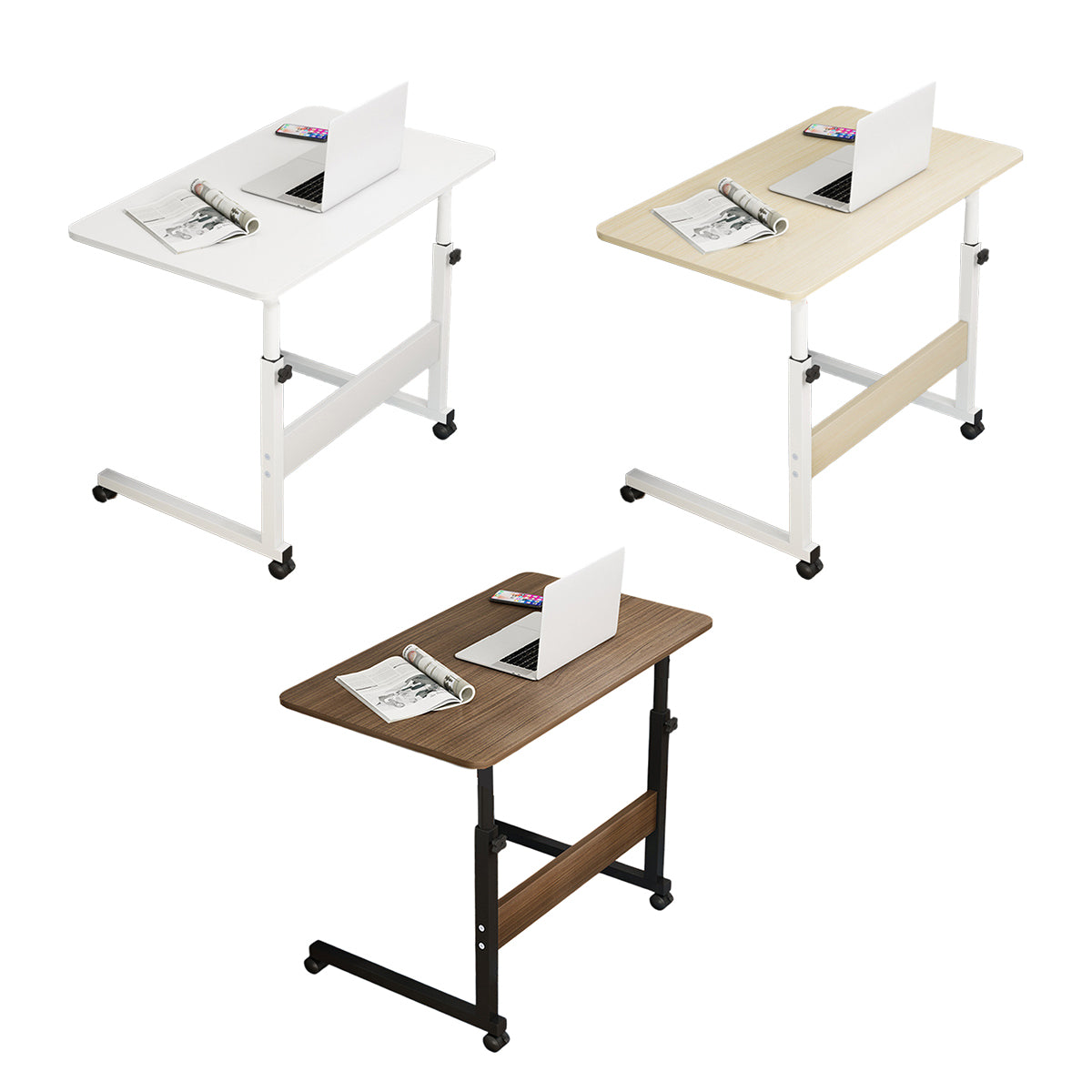 Movable Height Adjustable Bedside Study Desk