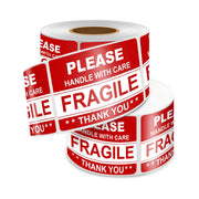 Fragile Sticker Labels 2 Rolls 1000pcs