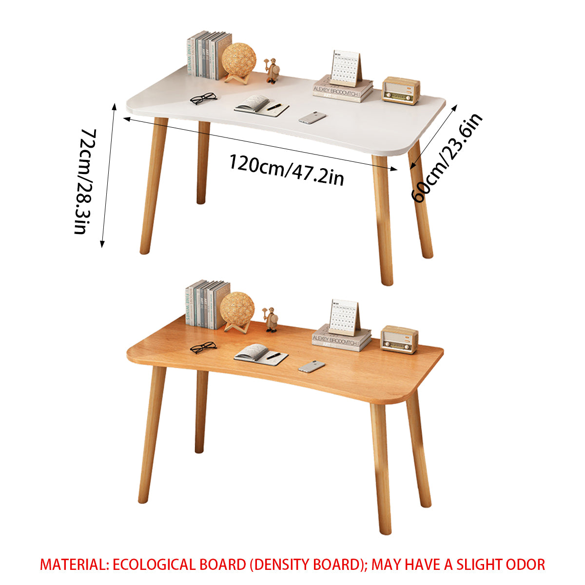 Rectangular Office Desk for Home Study Computer